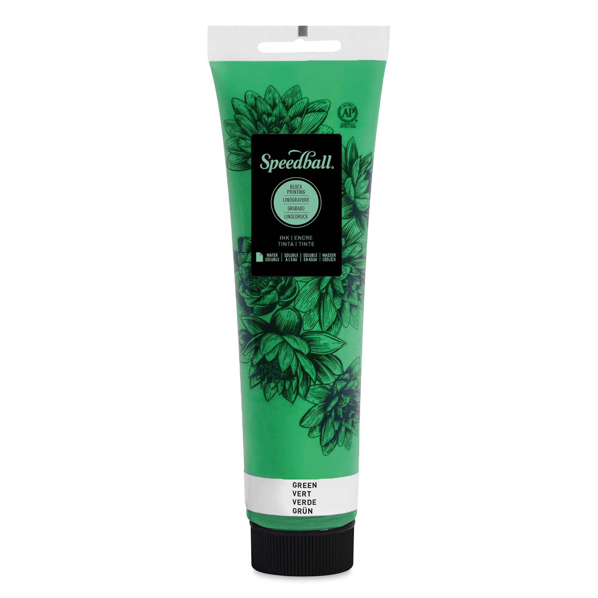 Speedball Water-Soluble Block Printing Ink - Green, 5 oz