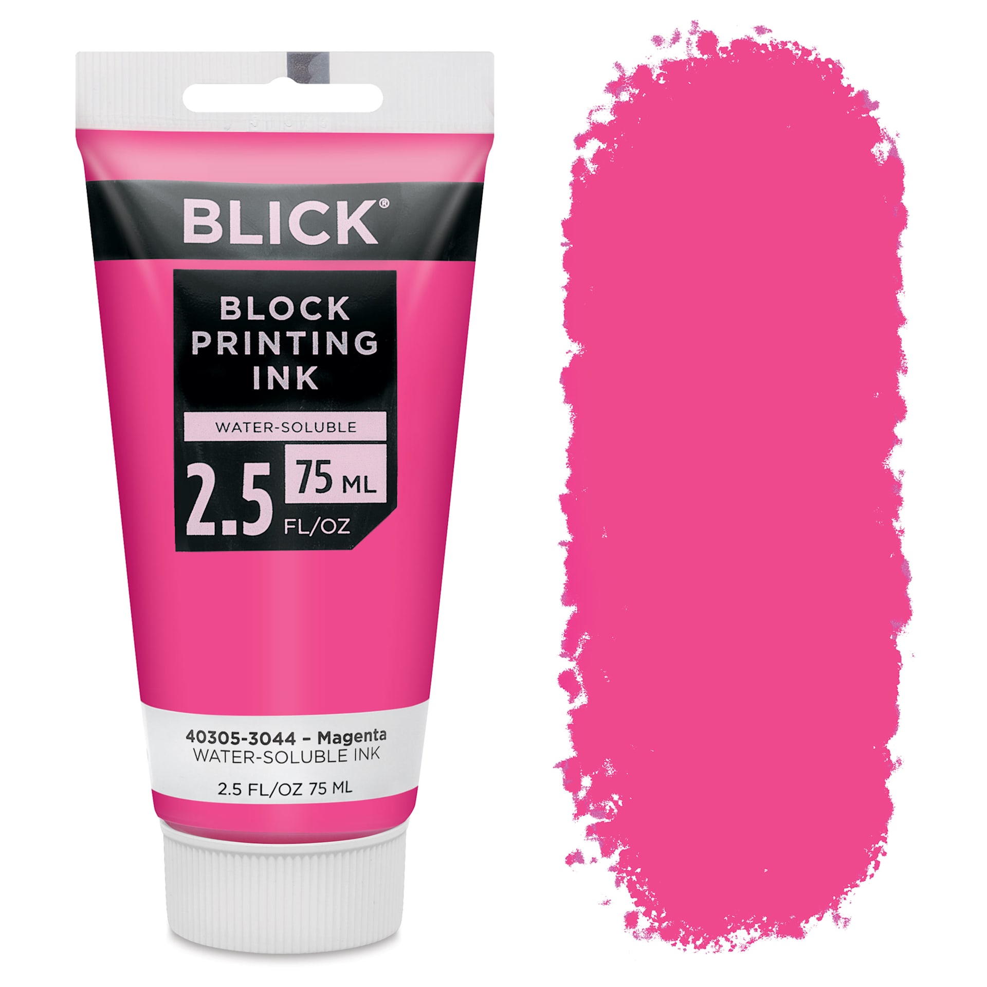 Blick Water-Soluble Block Printing Ink - Magenta, 2.5 oz Tube