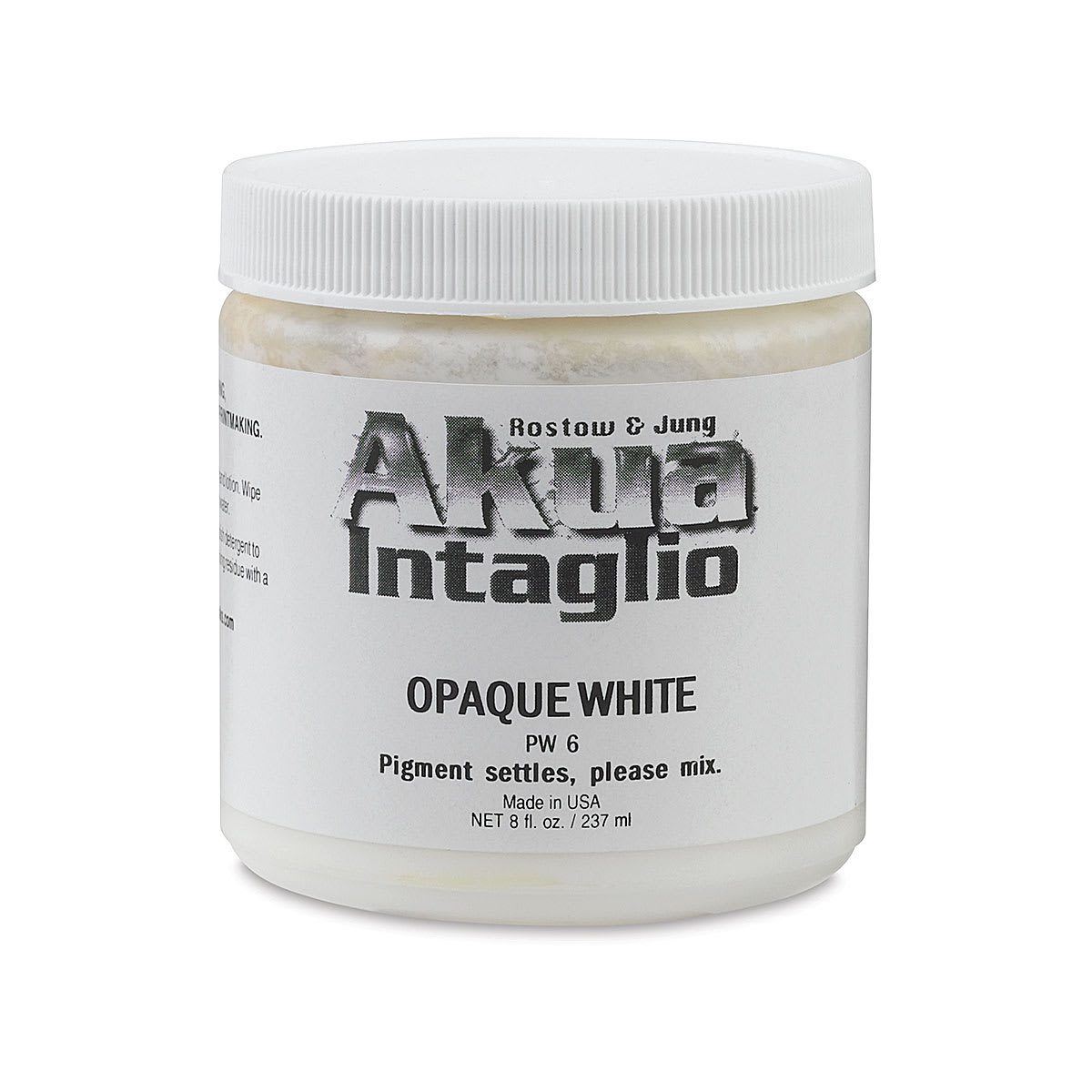 Akua Intaglio Ink - Opaque White, 237 ml