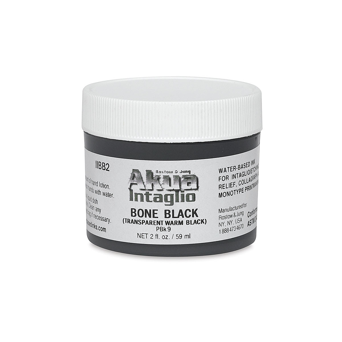 Akua Intaglio Ink - Bone Transparent Black, 59 ml