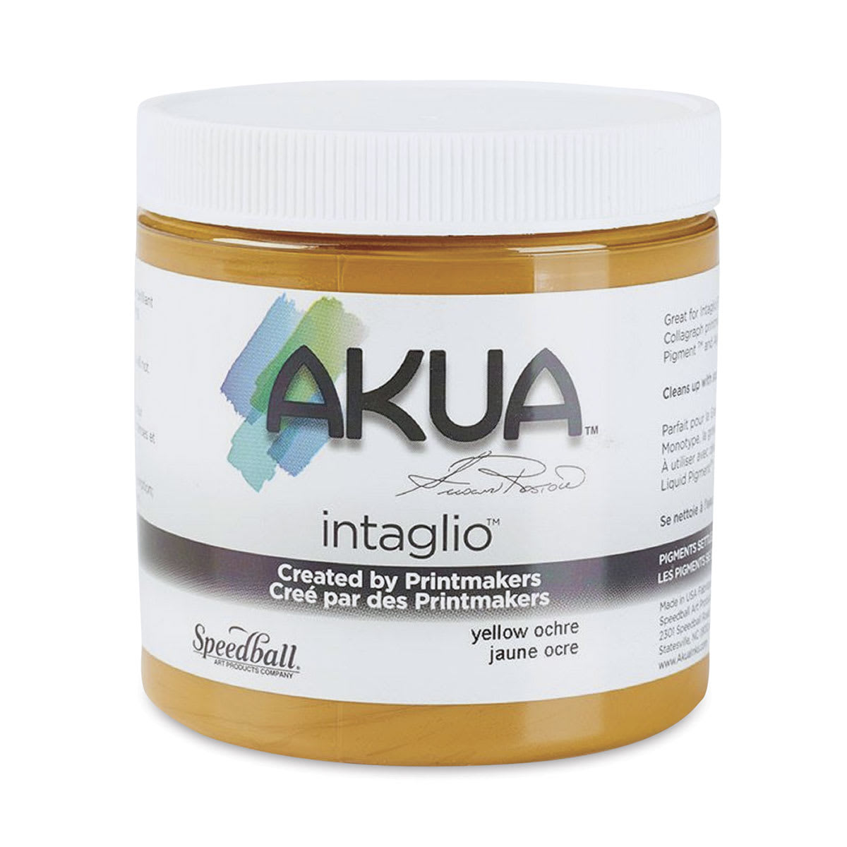 Akua Intaglio Ink - Yellow Ochre, 237 ml