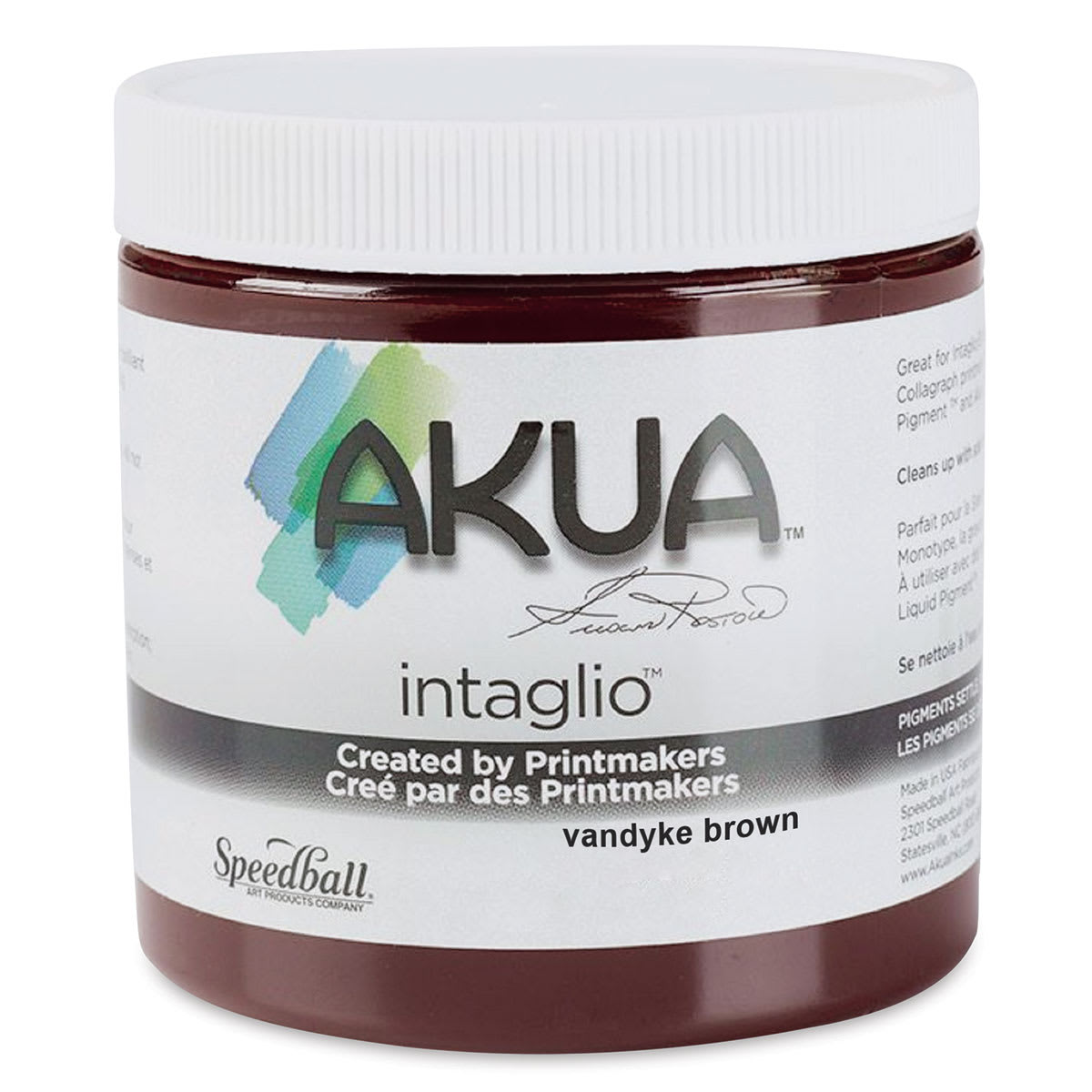 Akua Intaglio Ink - Van Dyke Brown, 237 ml