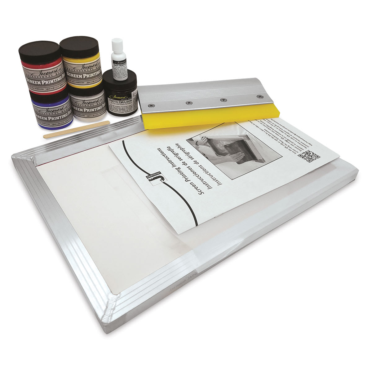 Jacquard Screen Printing Kit - Components of Kit shown