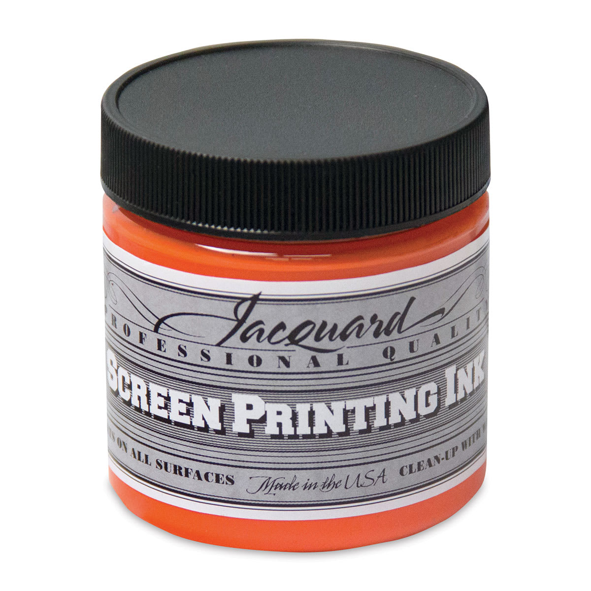 Jacquard Screen Printing Ink - Opaque Orange, 4 oz