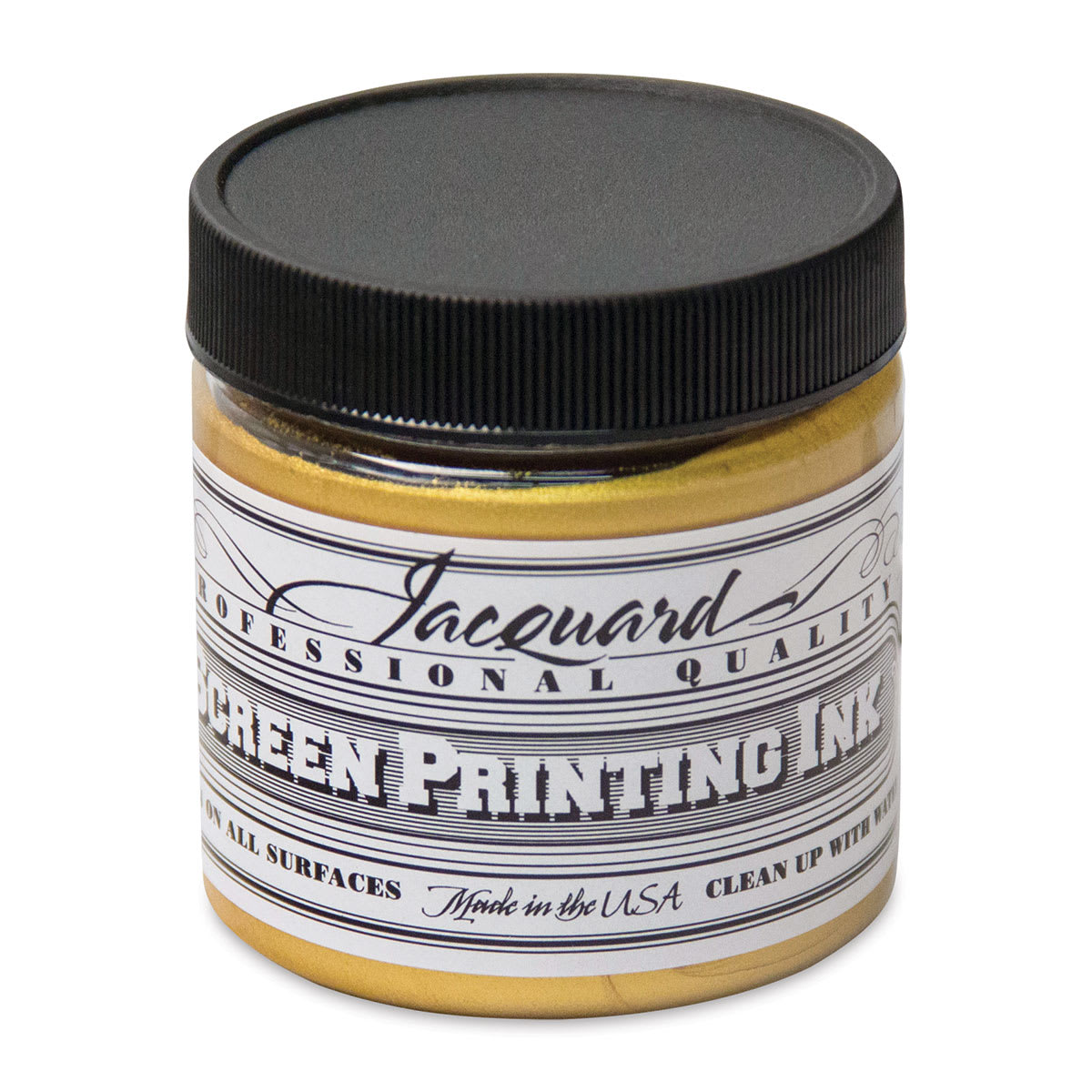 Jacquard Screen Printing Ink - Solar Gold (Metallic), 4 oz