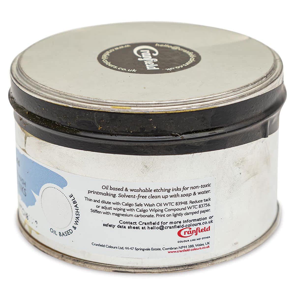 Cranfield Caligo Safe Wash Etching Ink - Opaque White, 500 g Can (Back)
