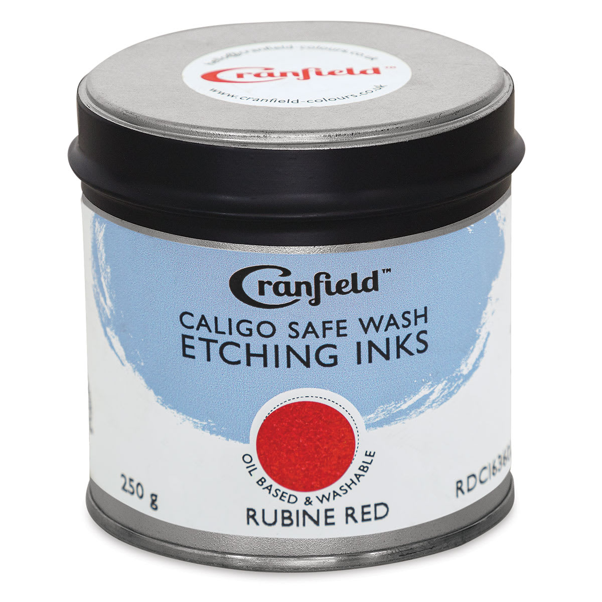 Cranfield Caligo Safe Wash Etching Ink - Rubine Red, 250 g Can - front