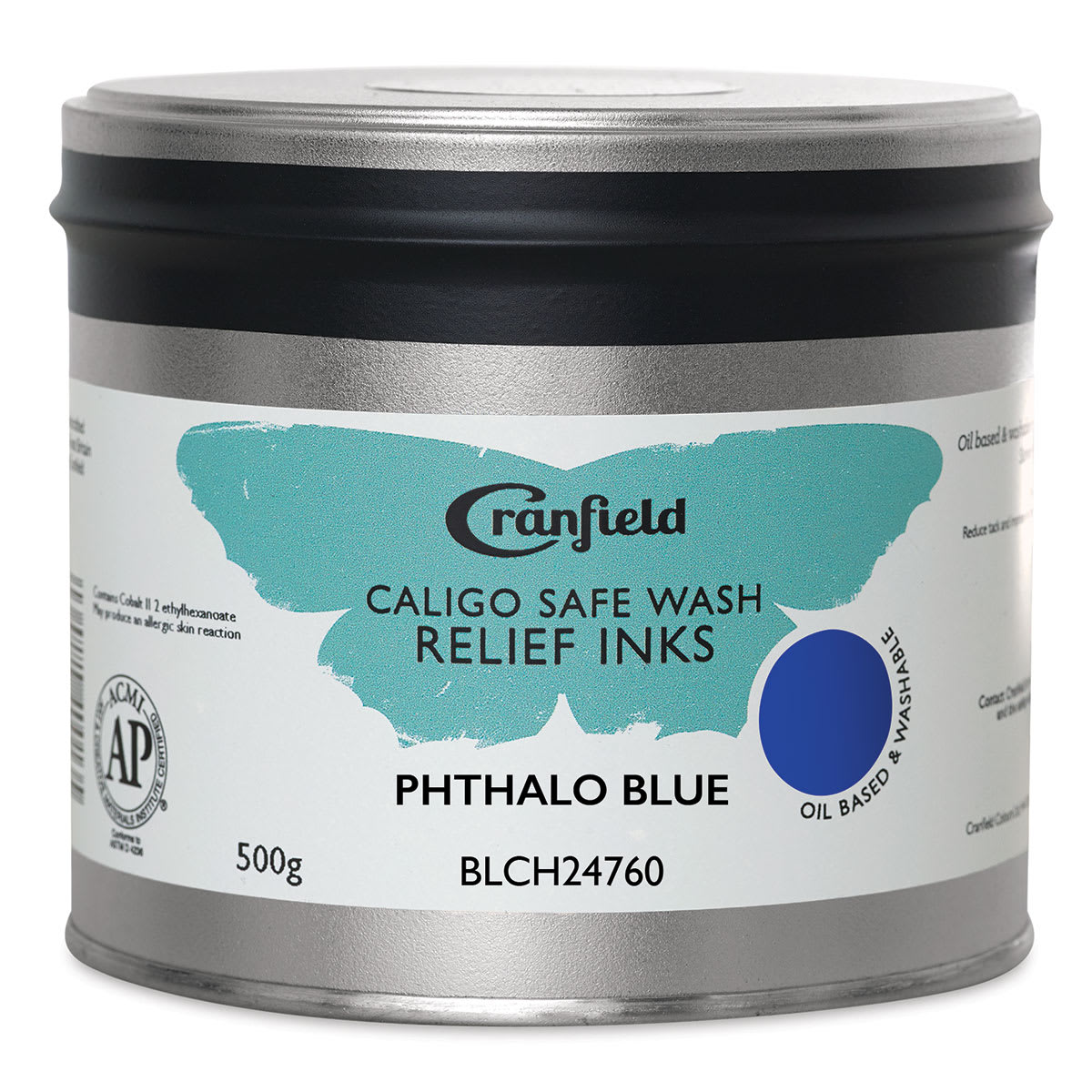 Cranfield Caligo Safe Wash Relief Ink - Phthalo Blue, 500 g