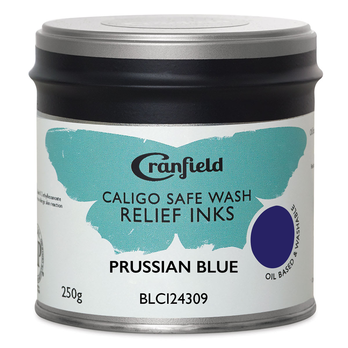 Caligo Safe Wash Relief Ink - Prussian Blue, 250 g, Jar