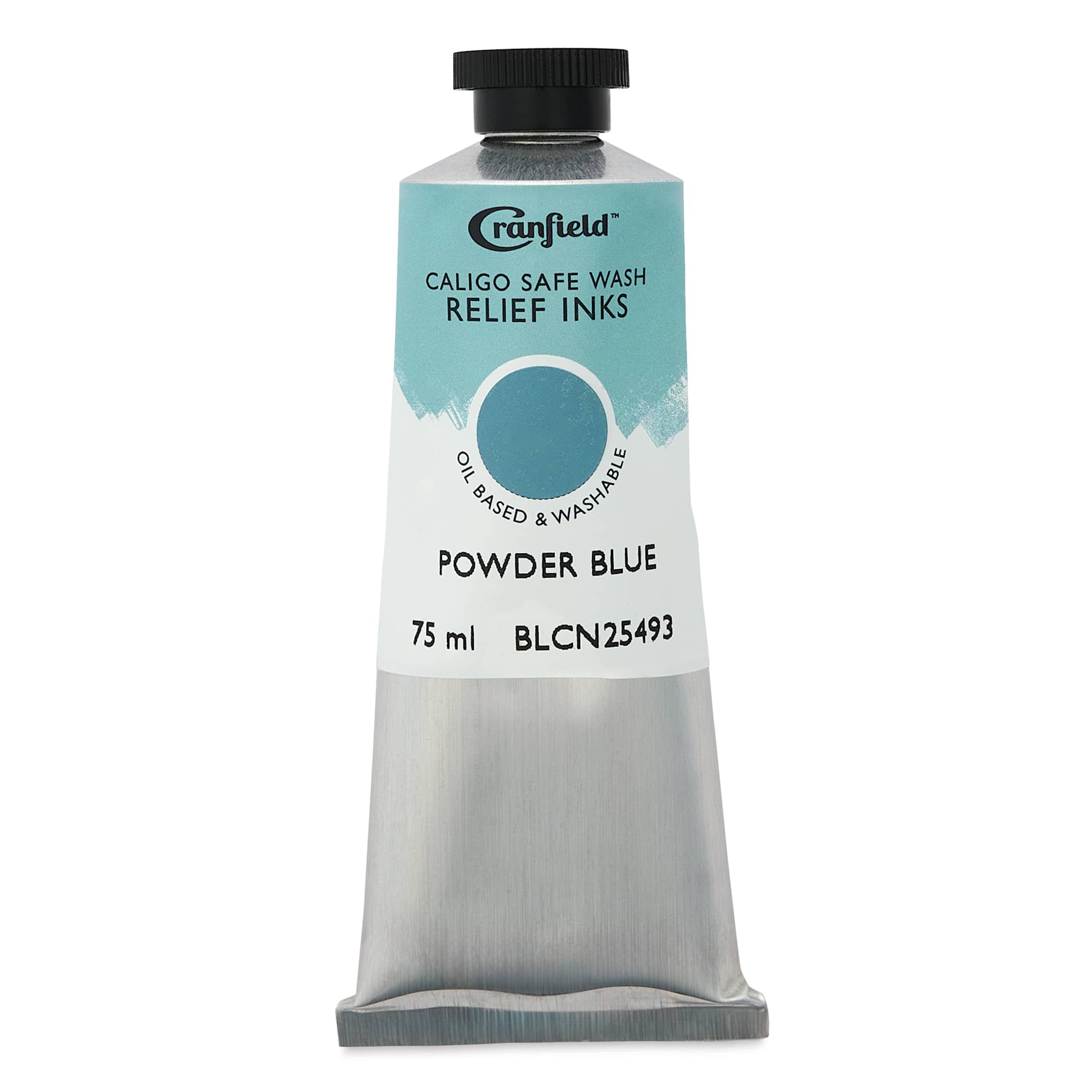 Cranfield Caligo Safe Wash Relief Ink - Powder Blue, 75 ml tube