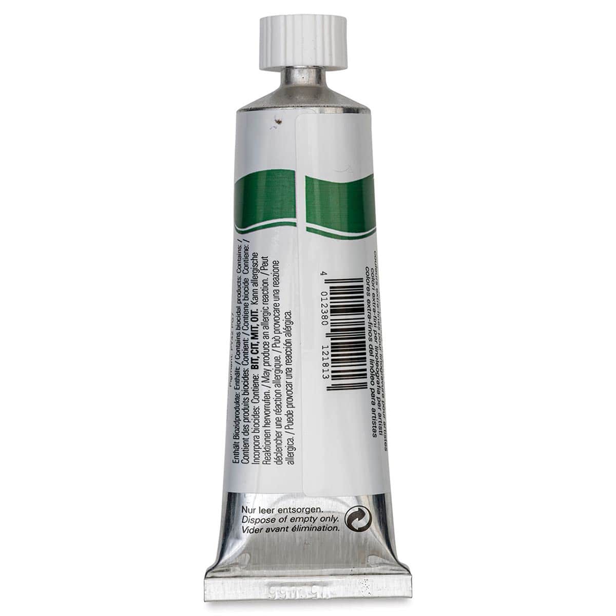 Schmincke Aqua Linoprint Ink - Chromium Oxide Green Hue, 35 ml - back