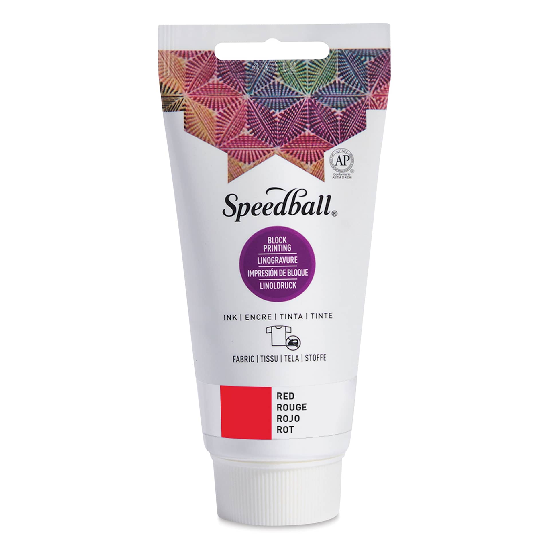 Speedball Fabric and Paper Block Printing Ink - Red, 2.5 oz Speedball Fabric and Paper Block Printing Ink - Red, 2.5 oz