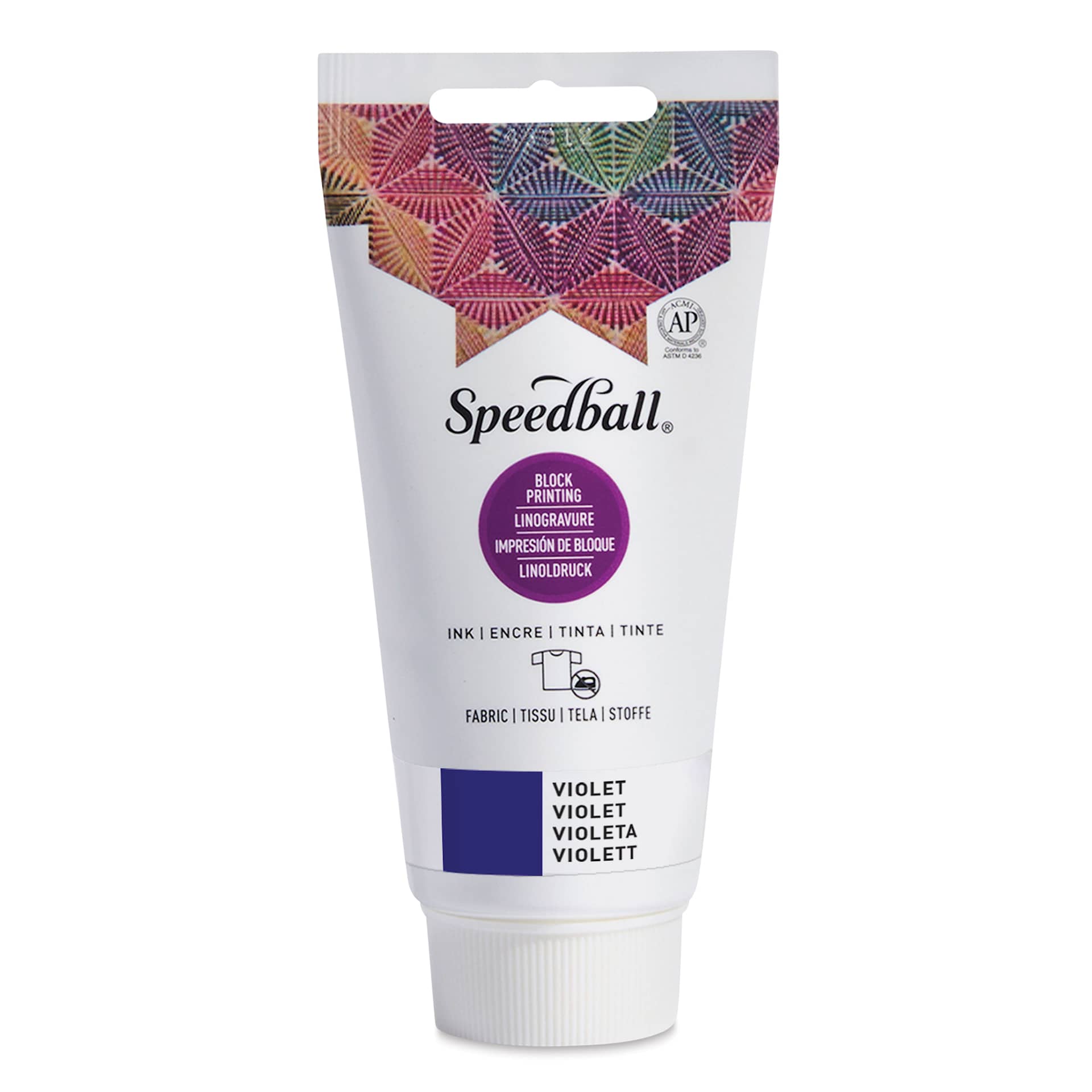 Speedball Fabric and Paper Block Printing Ink - Violet, 2.5 oz