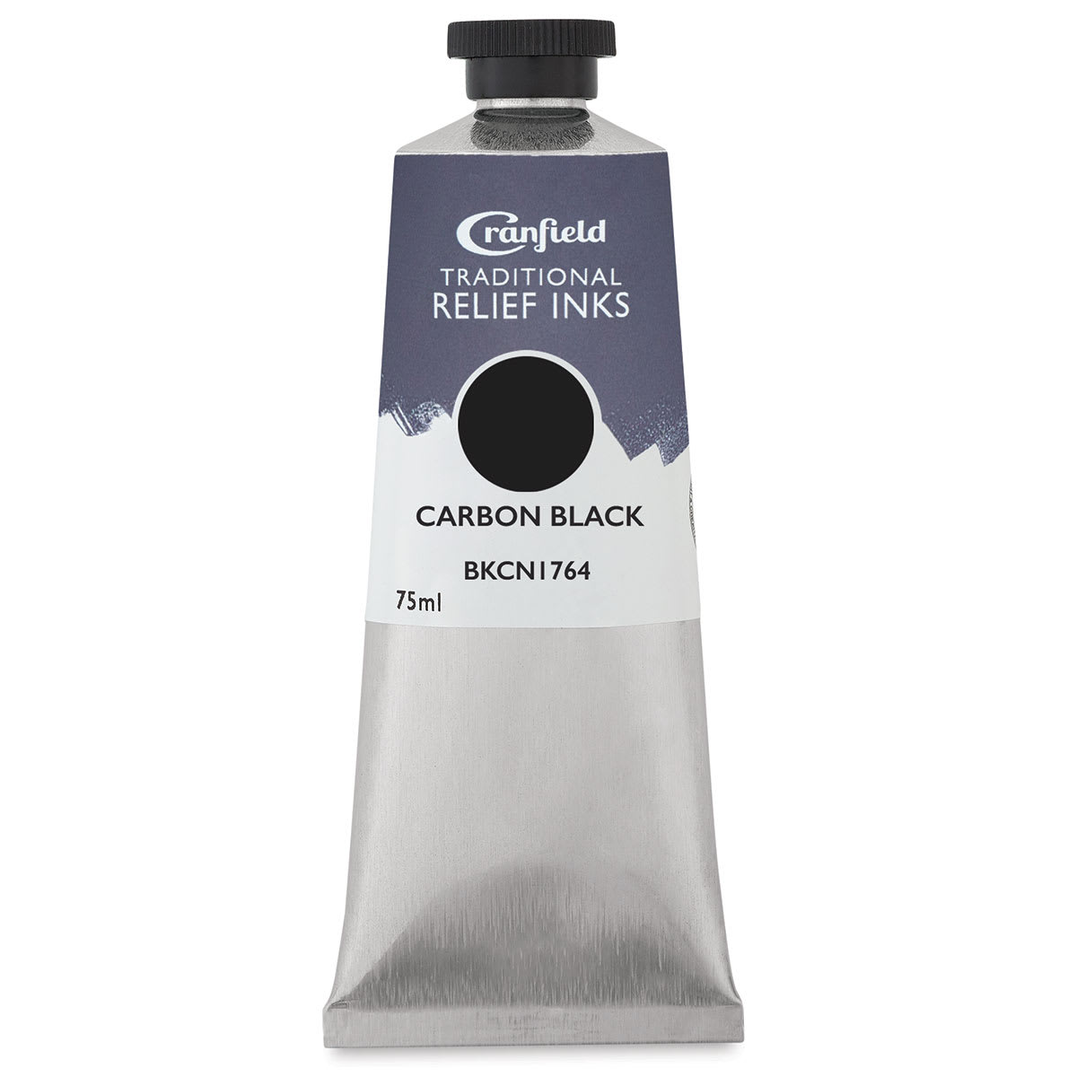 Cranfield Traditional Relief Ink - Carbon Black Ink Tube shown upright Cranfield Traditional Relief Ink - Carbon Black Ink Tube shown upright