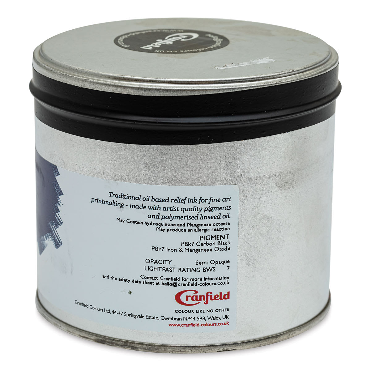 Cranfield Traditional Relief Ink - Sepia, 500 g - back