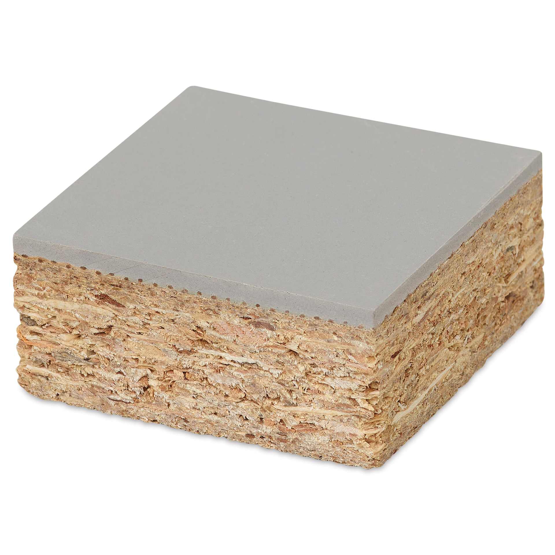 Blick Battleship Gray Linoleum - Block, 2" x 2", Mounted, flat