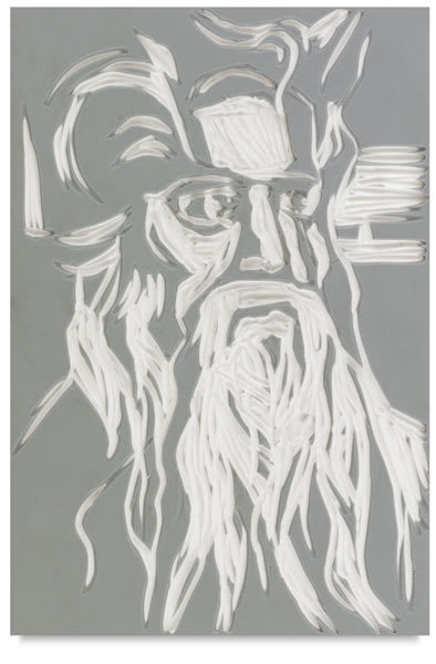 Blick Readycut Printing Block - Art of face carved into gray side of block Blick Readycut Printing Block - Art of face carved into gray side of block