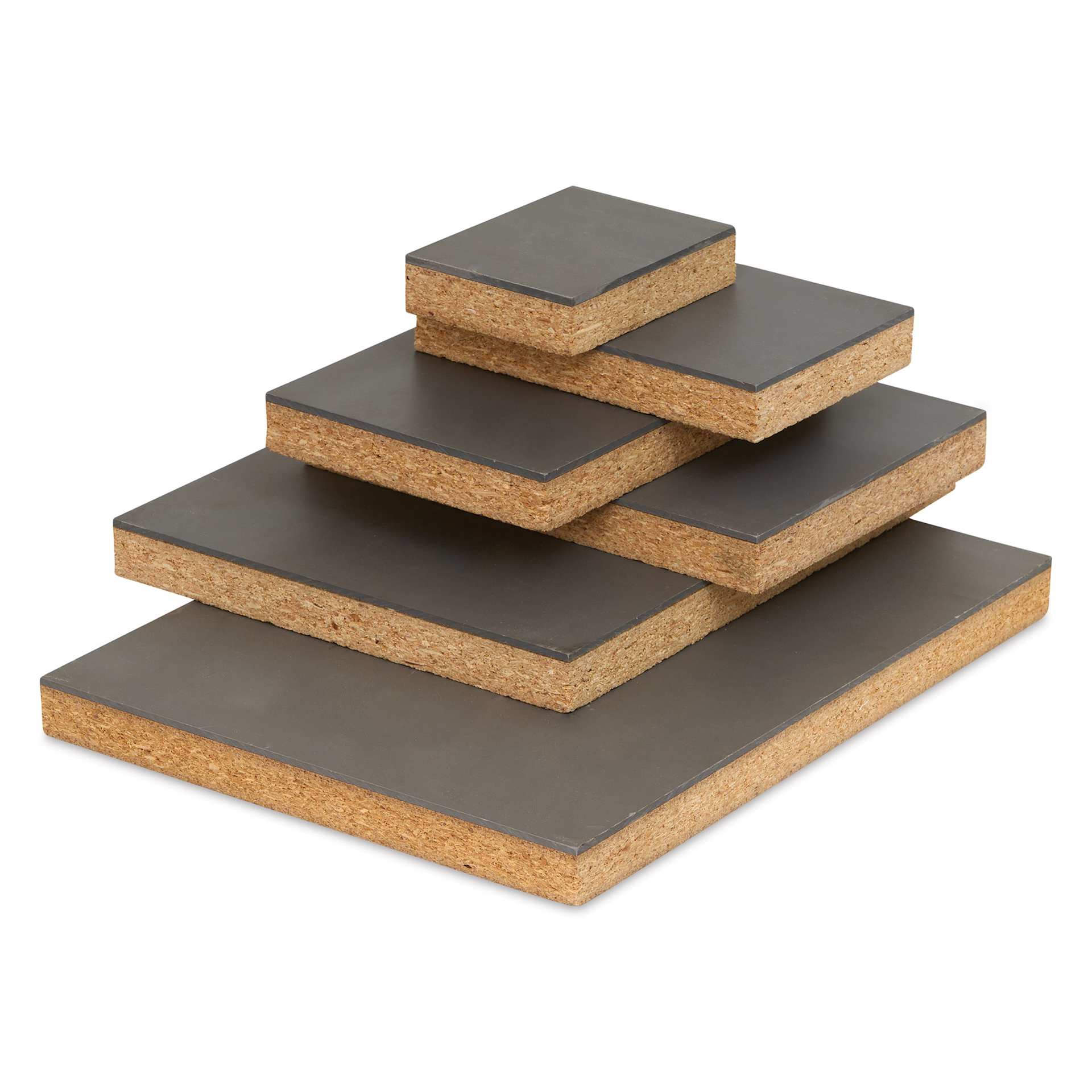 Richeson Easy-to-Cut Linoleum - Mounted, assorted sizes stacked