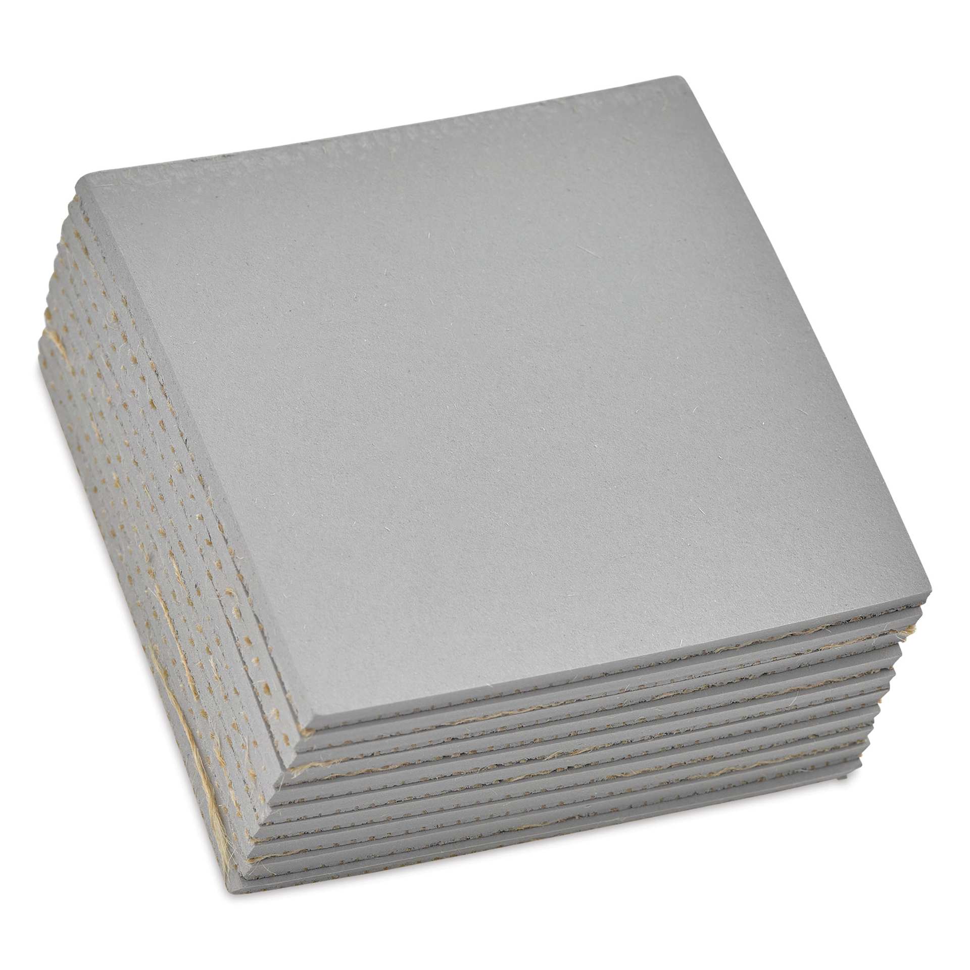 Essdee Lino Blocks - 3" x 3", Unmounted, Pkg of 10, front of packaging, out of packaging