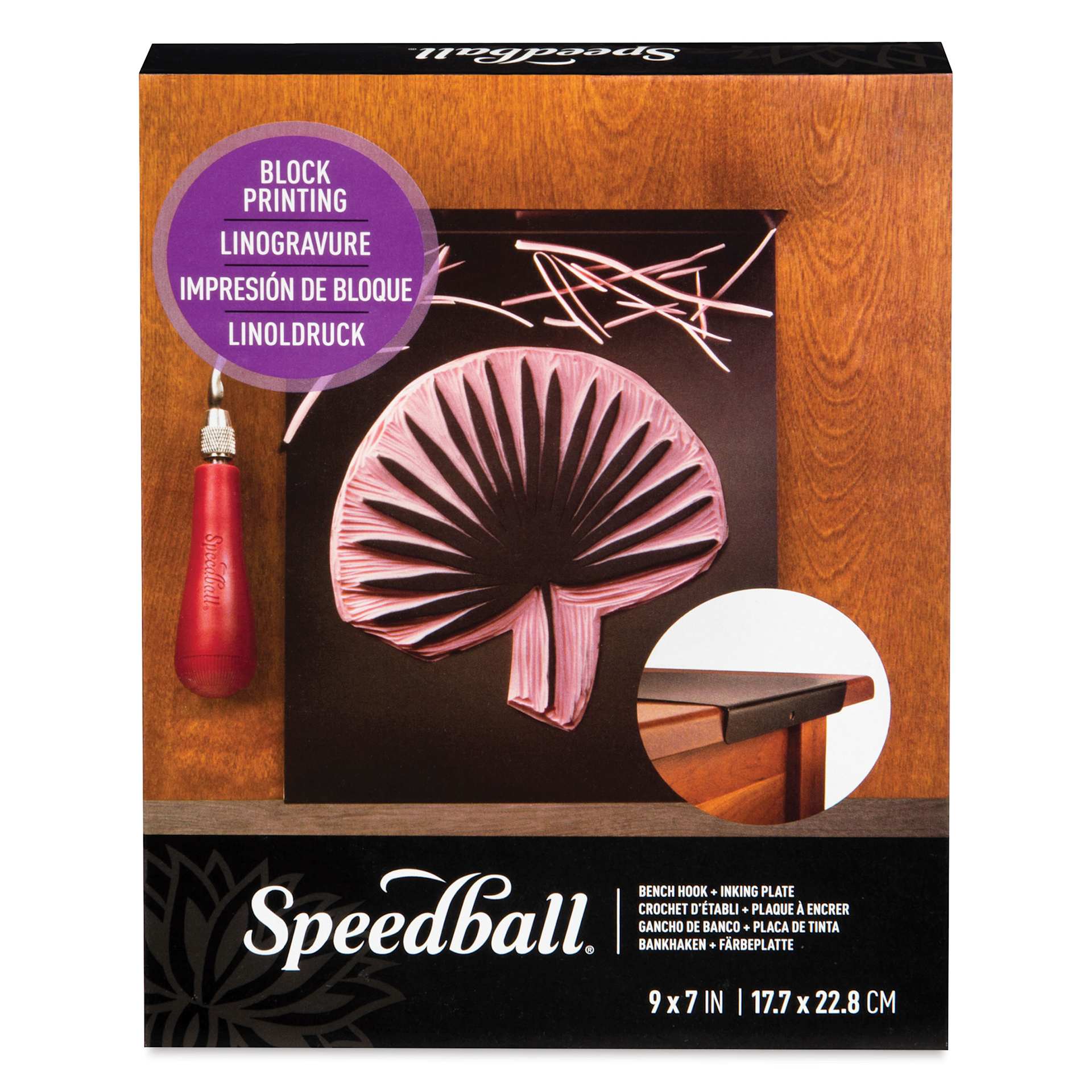Speedball Bench Hook/Inking Plate - front of packaging