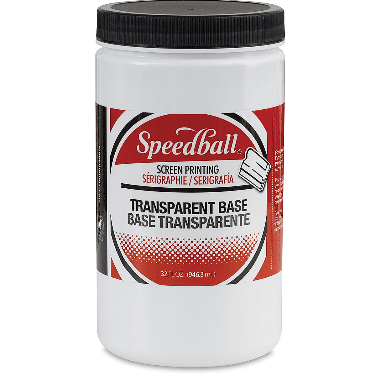 Speedball Fabric and Acrylic Screen Printing Transparent Base - Quart Speedball Fabric and Acrylic Screen Printing Transparent Base - Quart