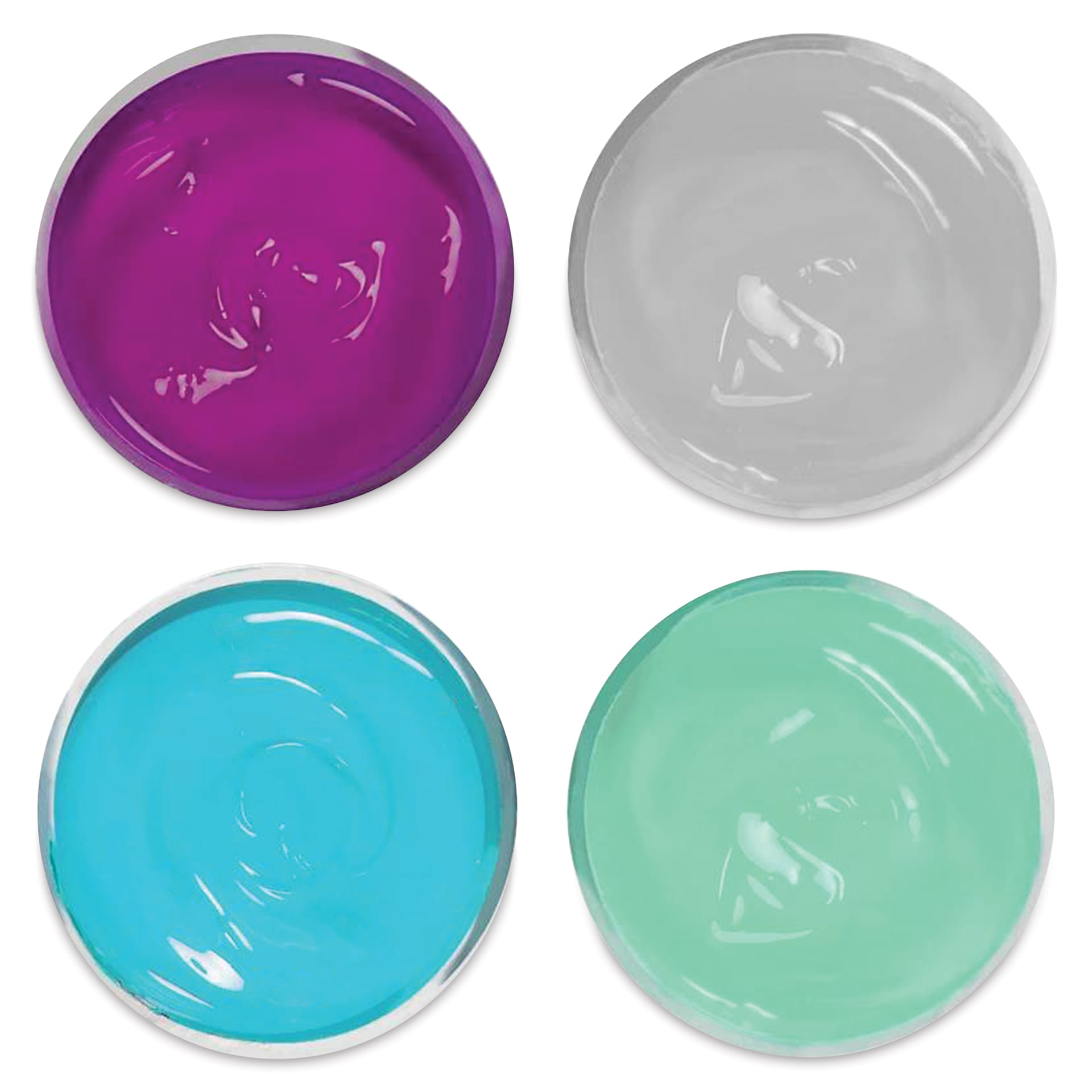 Speedball Fabric Screen Printing Ink - Energy Surge Colors, Set of 4, 4 oz, Jars showing included colors