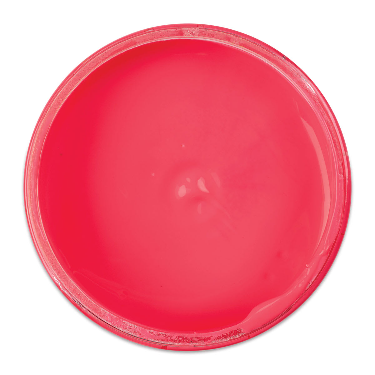 Speedball Fabric Screen Printing Ink - Fluorescent Hot Pink, 8 oz, Jar (Open, Top view)