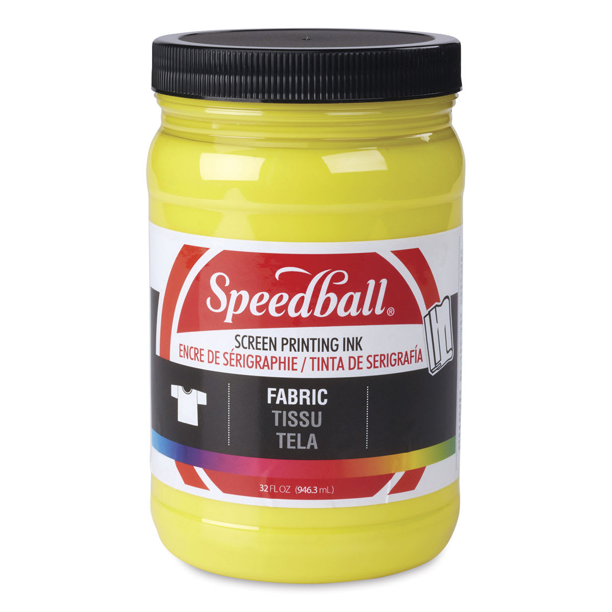 Speedball Fabric Screen Printing Ink - Process Yellow, 32 oz, Jar