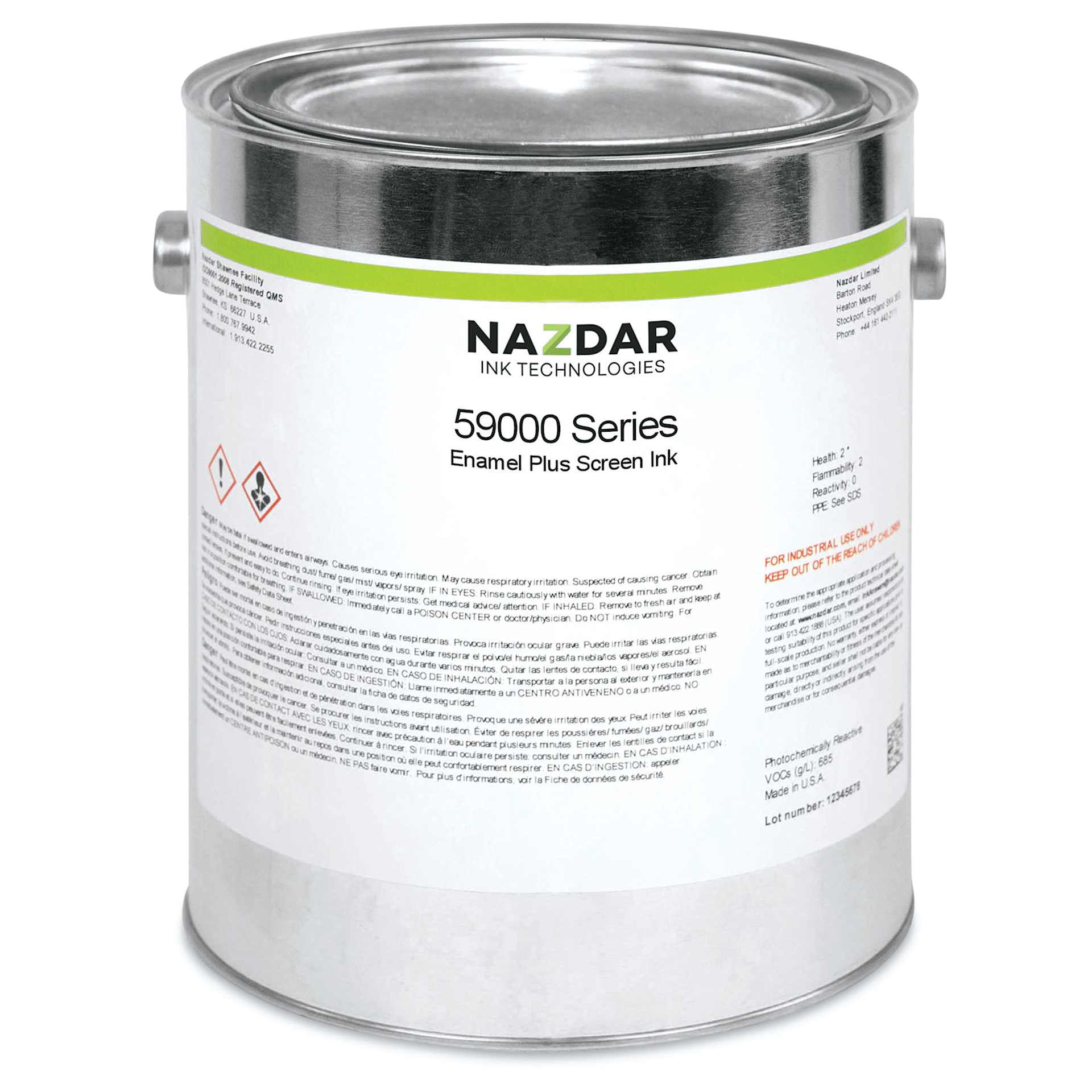 Naz-Dar 59-000 Series Gloss Enamel - White, 1 kg