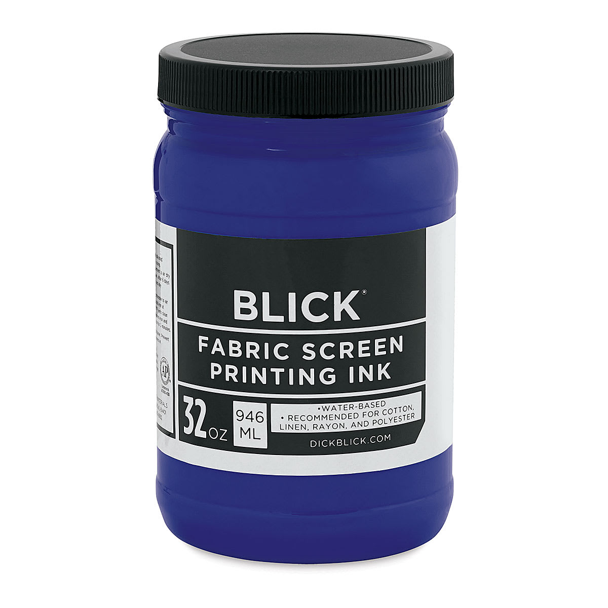 Blick Water-Base Acrylic Textile Screen Printing Ink - Process Cyan, Quart