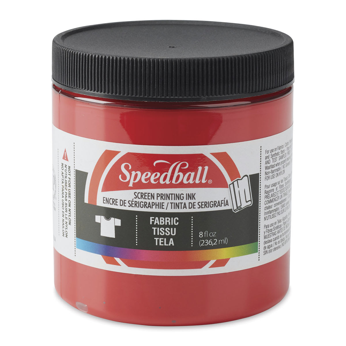 Speedball Fabric Screen Printing Ink - Red, 8 oz, Jar
