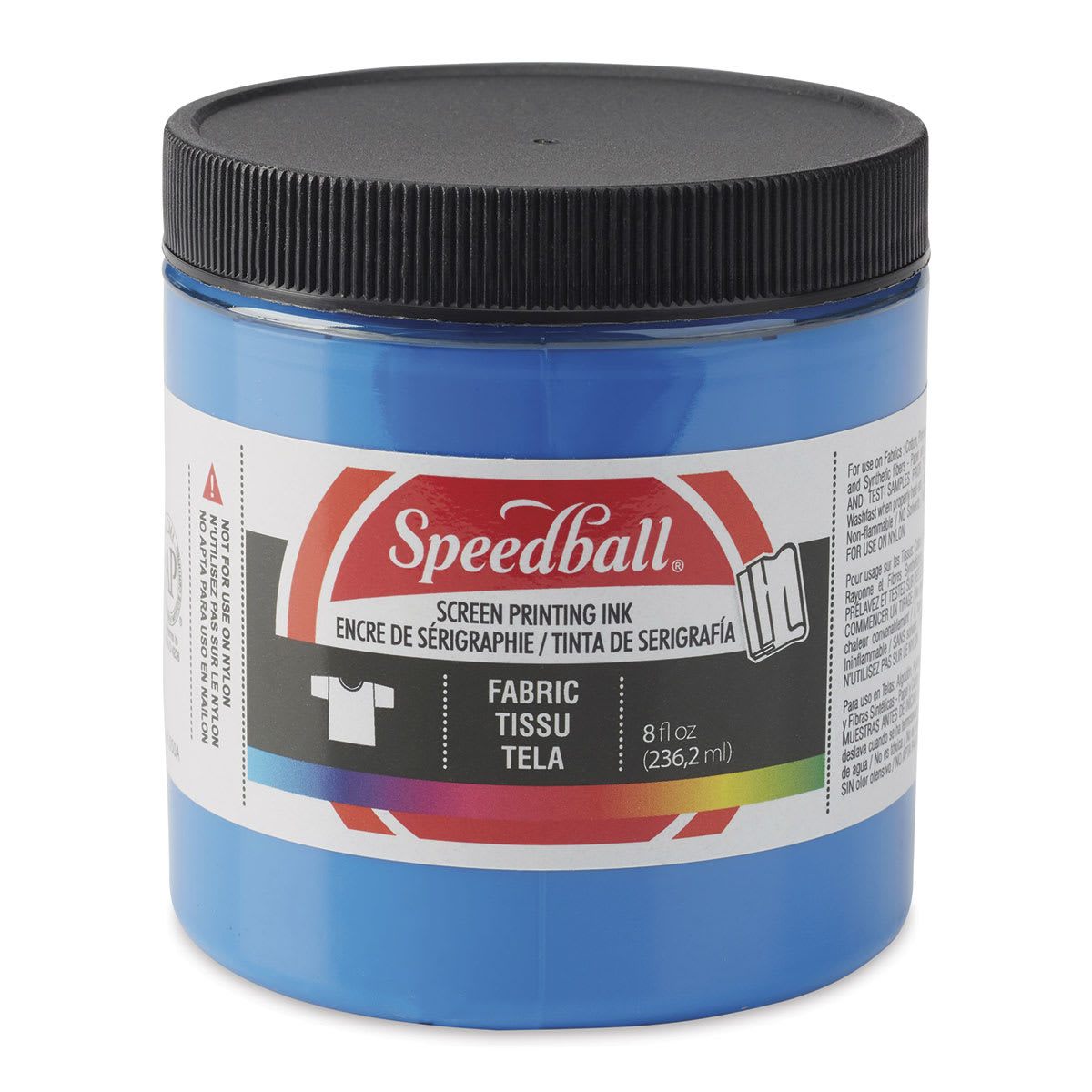 Speedball Fabric Screen Printing Ink - Blue, 8 oz, Jar