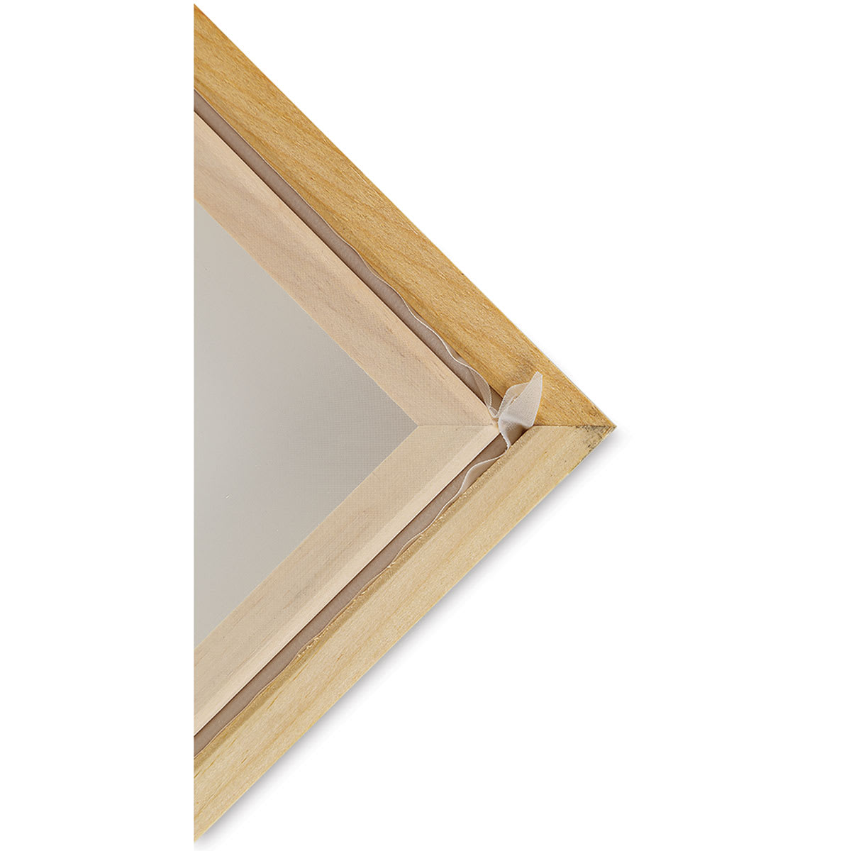 Blick Screen Printing Frame - 8" x 10", 110 Monofilament Polyester Mesh (Corner of frame)