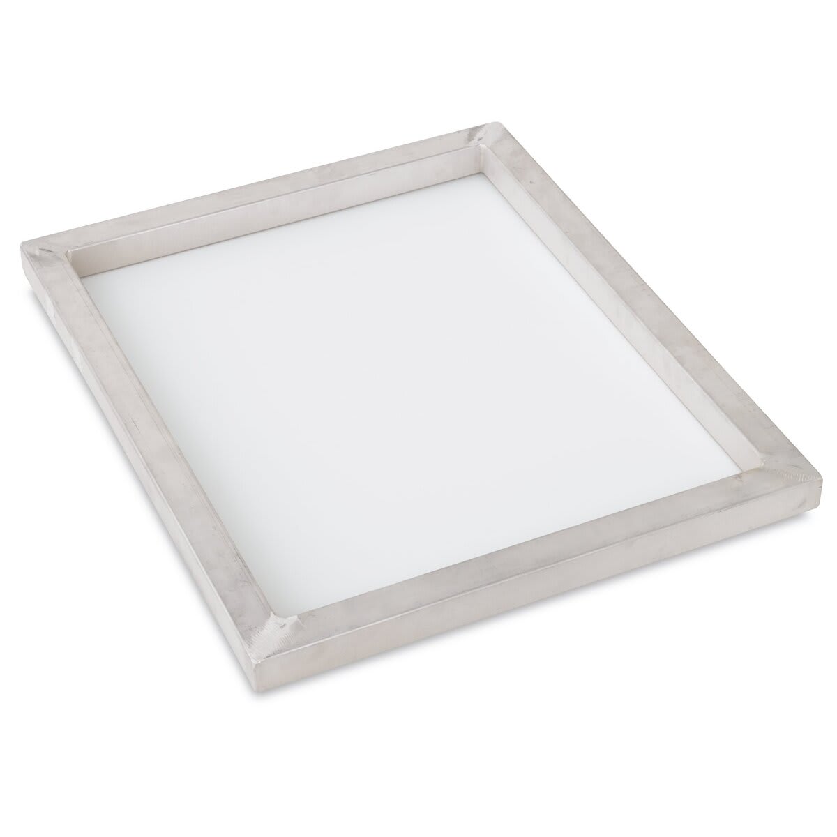 Printer's Edge Aluminum Screen Printing Frame - 20" x 24" x 1 1/4", White, 110 mesh