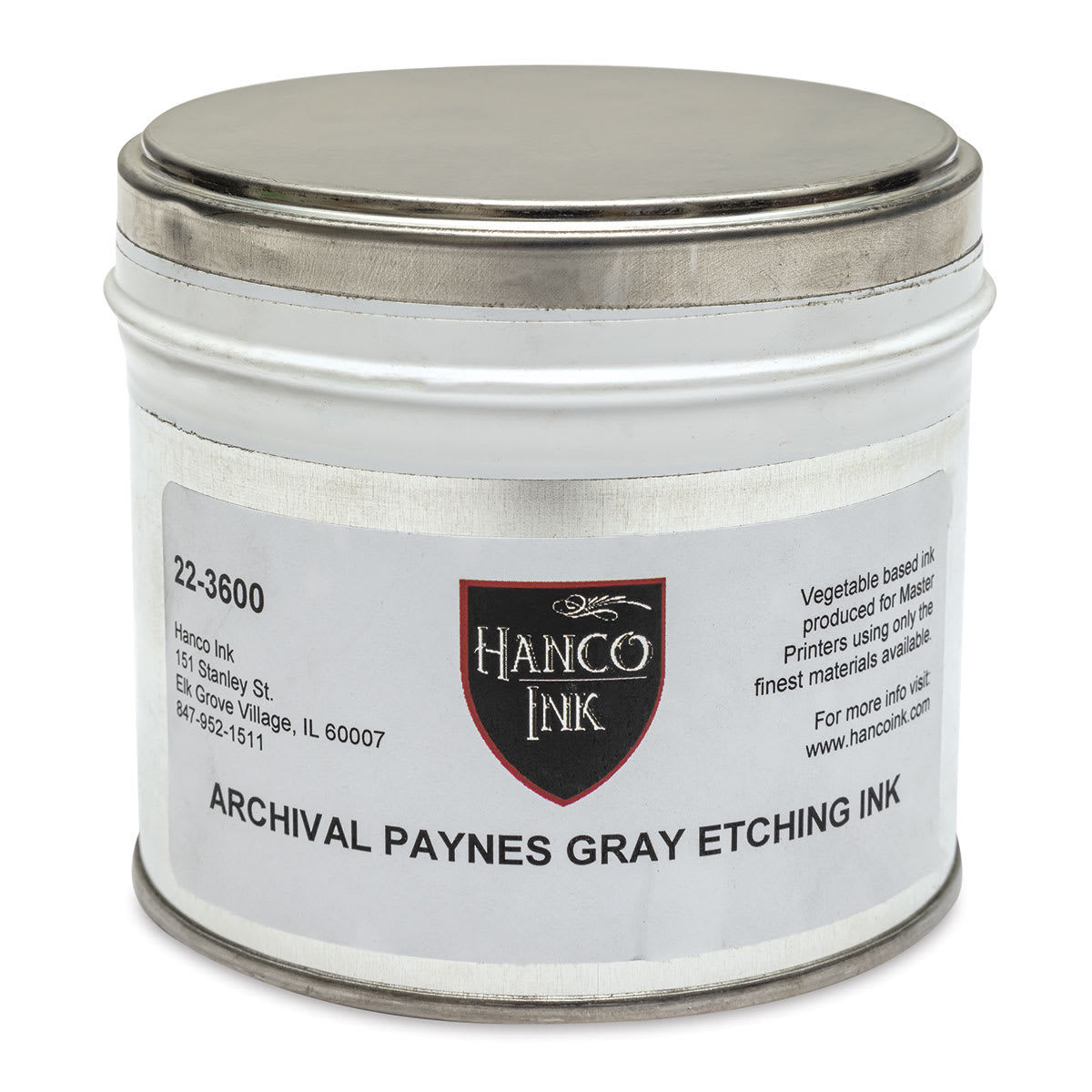 Hanco Oil Based Etching Ink - 1 lb, Payne's Gray - front