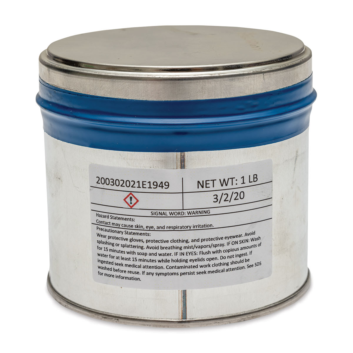 Hanco Oil Based Etching Ink - 1 lb, Process Cyan - back