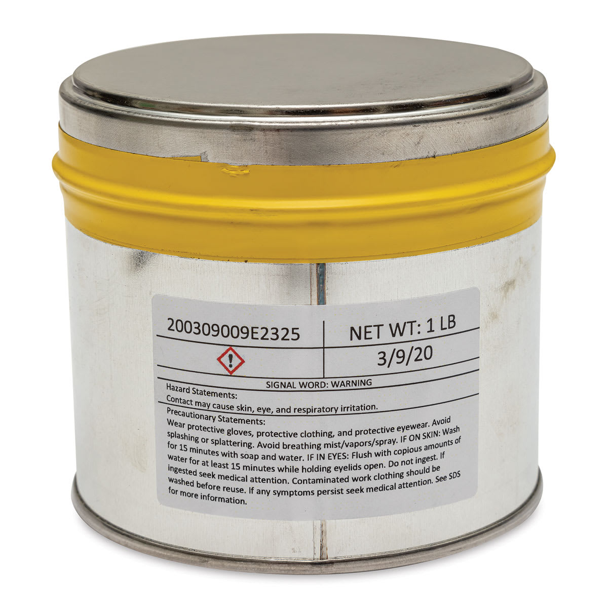 Hanco Oil Based Etching Ink - 1 lb, Raw Sienna - back