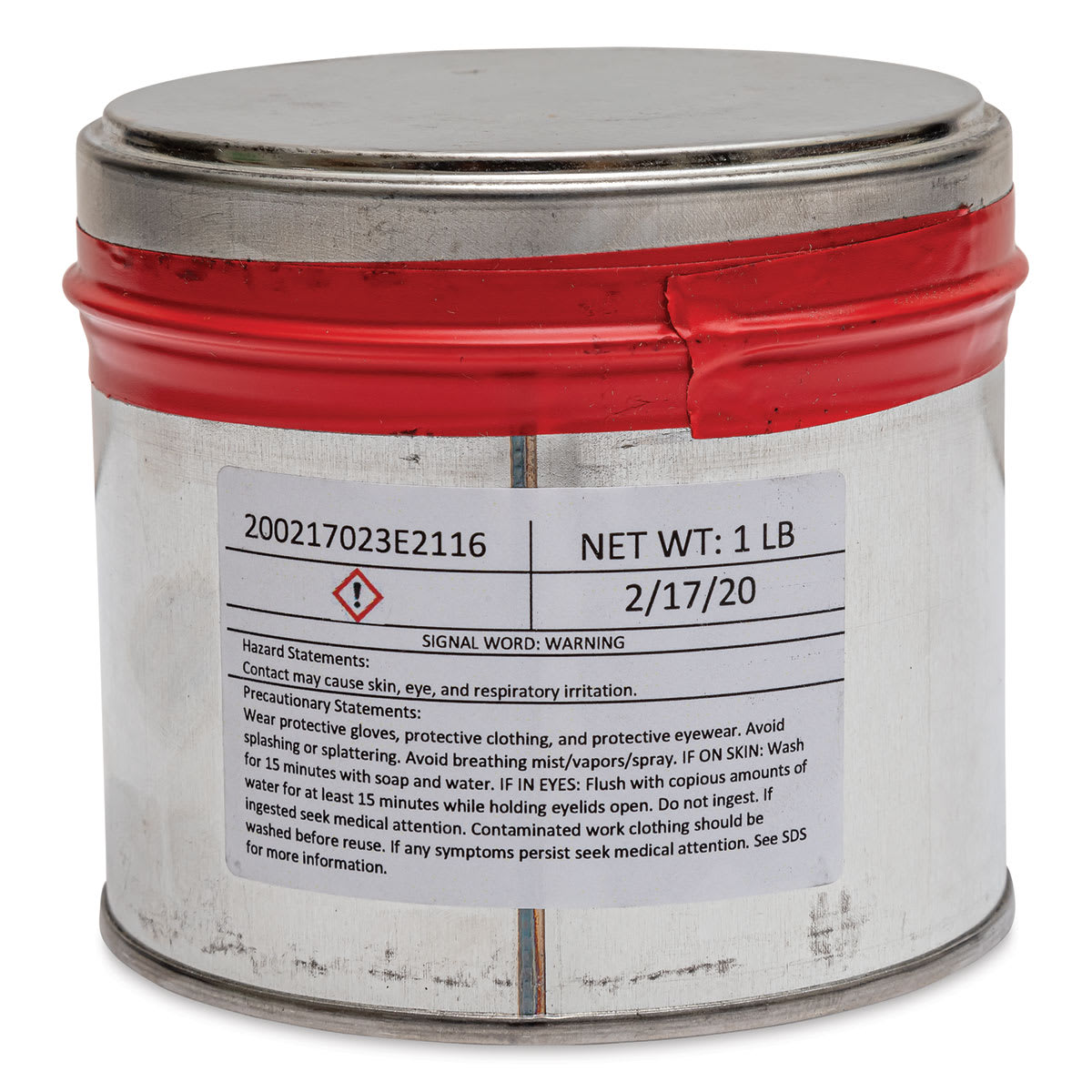 Hanco Litho Ink - 1 lb, Fire Red - back