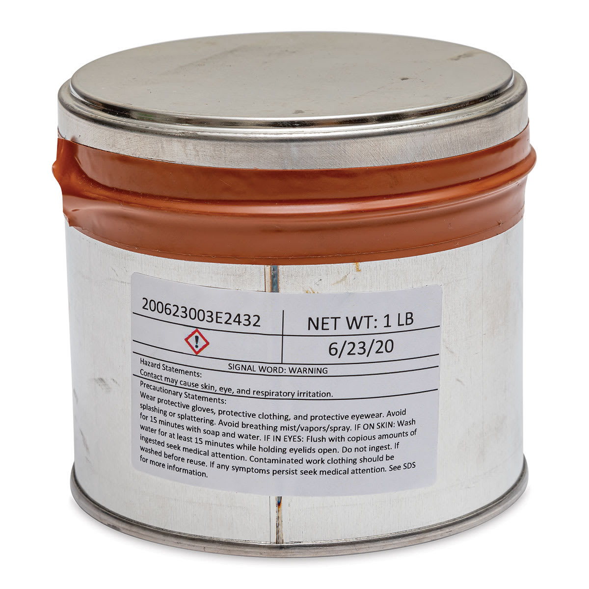 Hanco Litho Ink - 1 lb, Raw Sienna - back