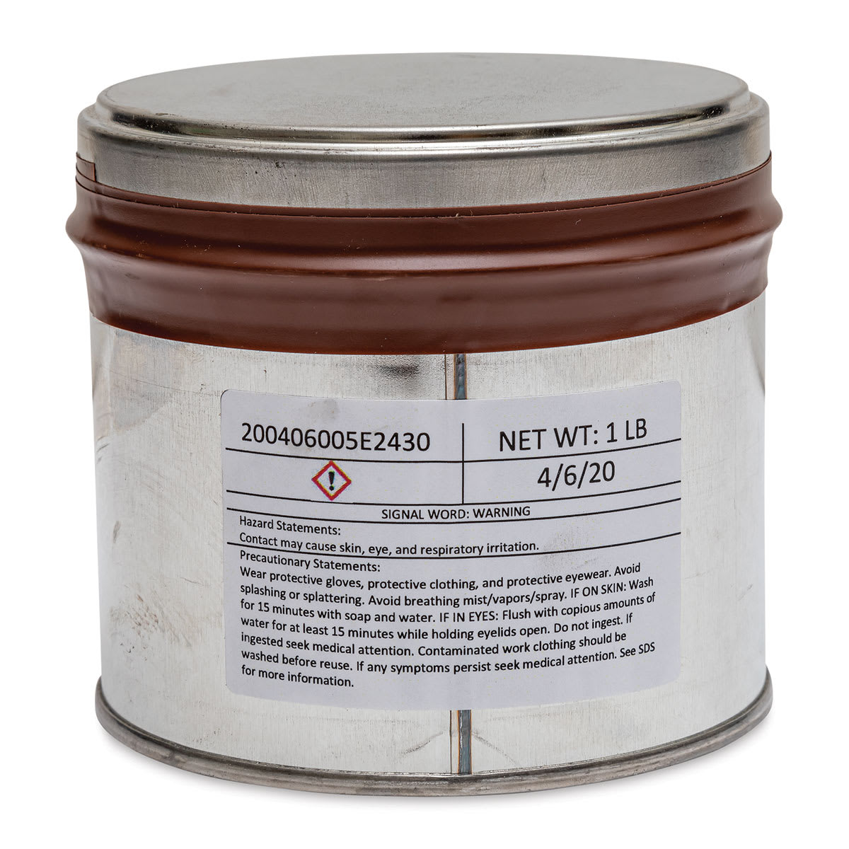 Hanco Litho Ink - 1 lb, Raw Umber - back