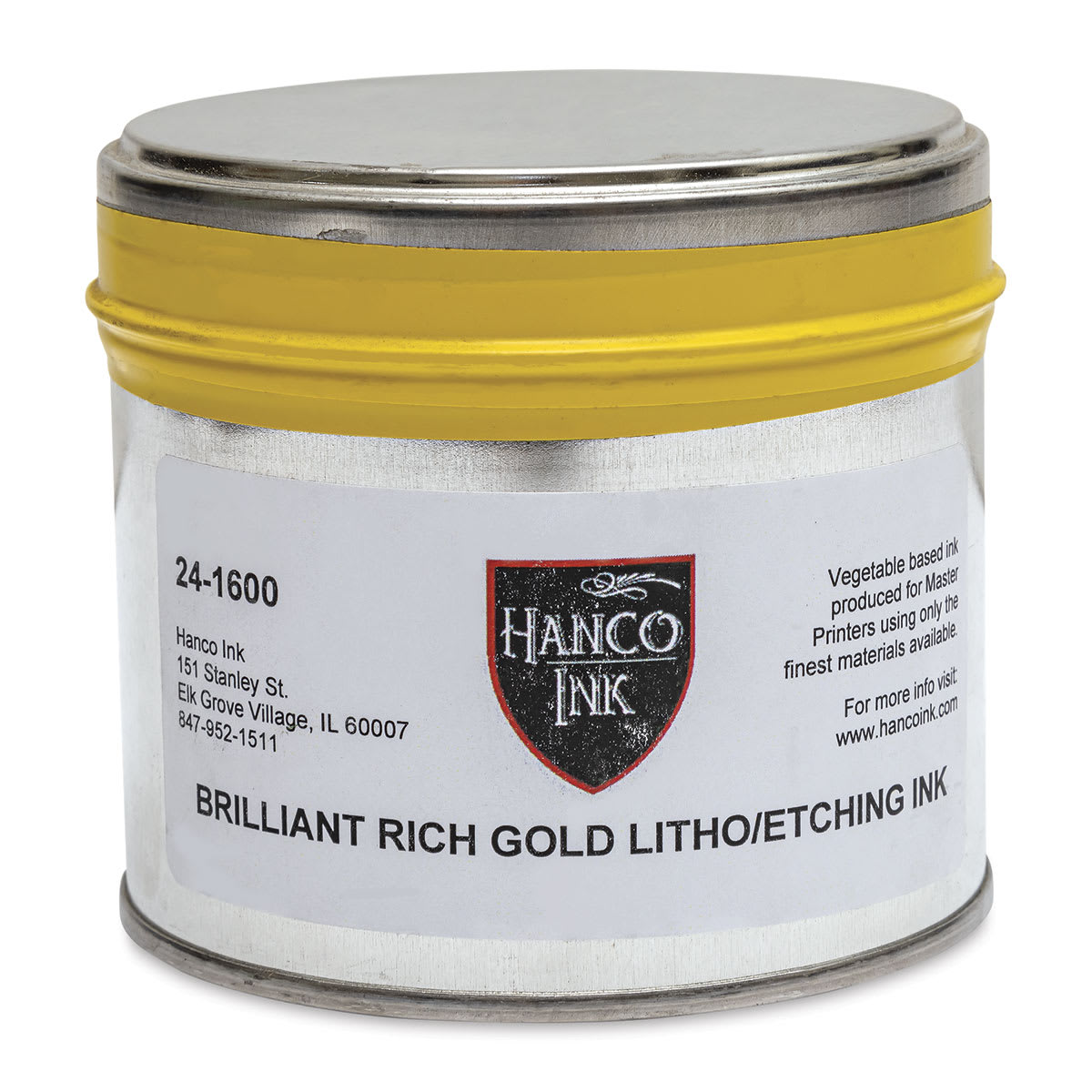 Hanco Litho Ink - 1 lb, Brilliant Rich Gold - front