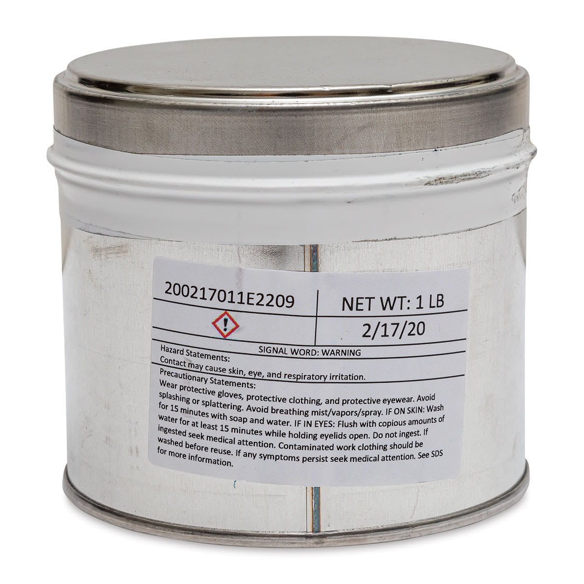Hanco Litho Ink - 1 lb, Brilliant Silver - back