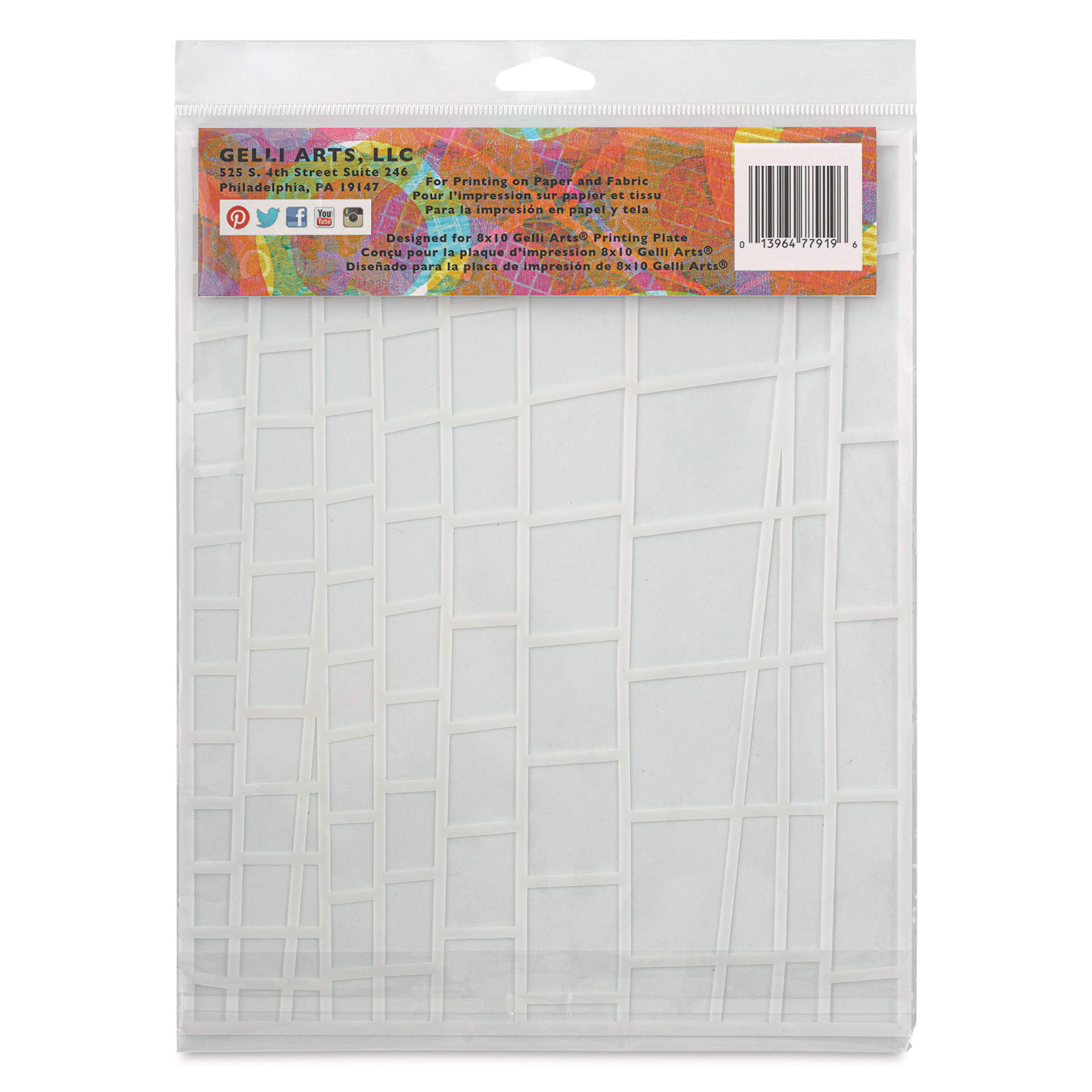 Gelli Arts Stencil - Ladder, 8-1/2" x 10-1/2"
