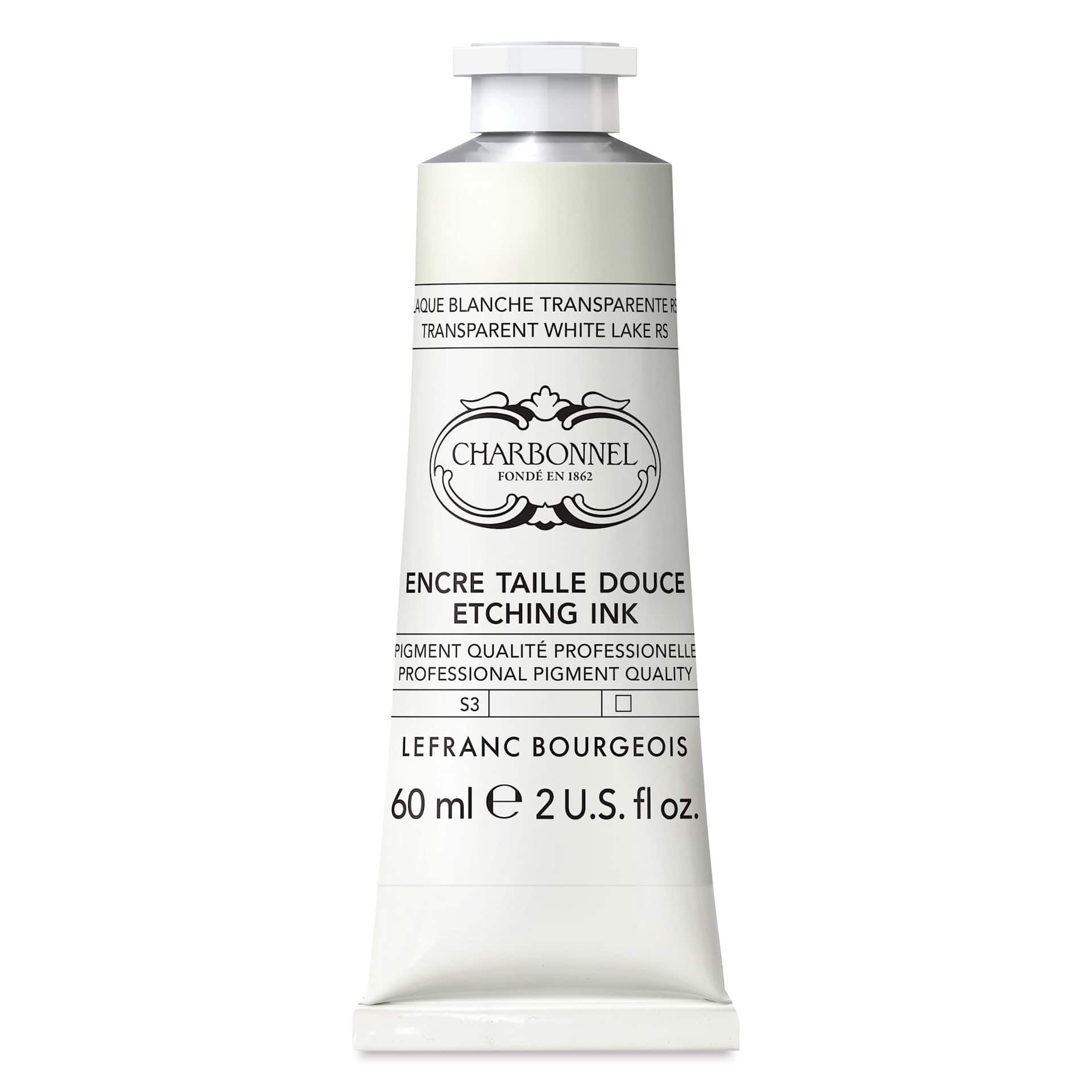 Charbonnel Etching Ink - Transparent Lake White, 60 ml
