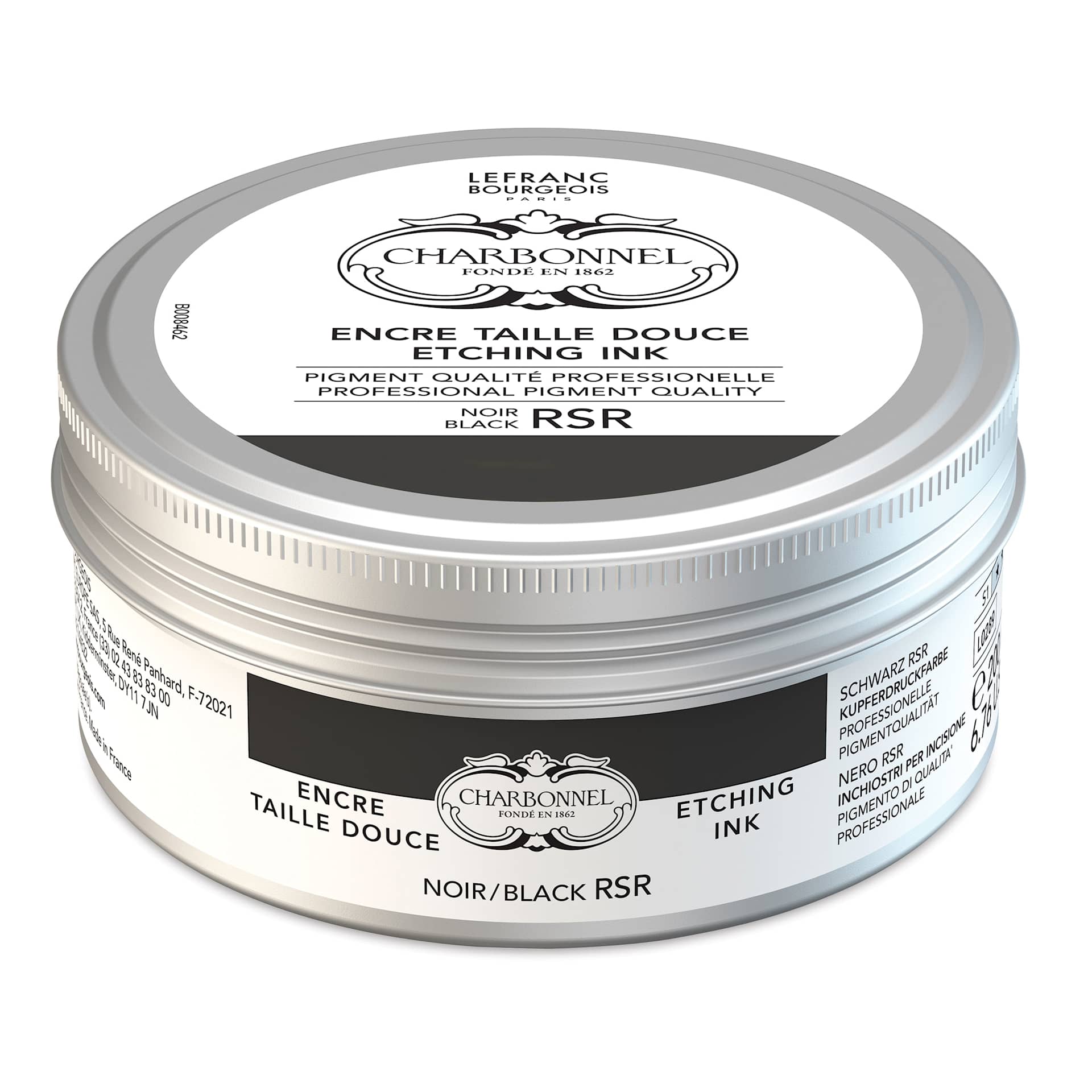 Charbonnel Etching Ink - Black RSR, 200 ml