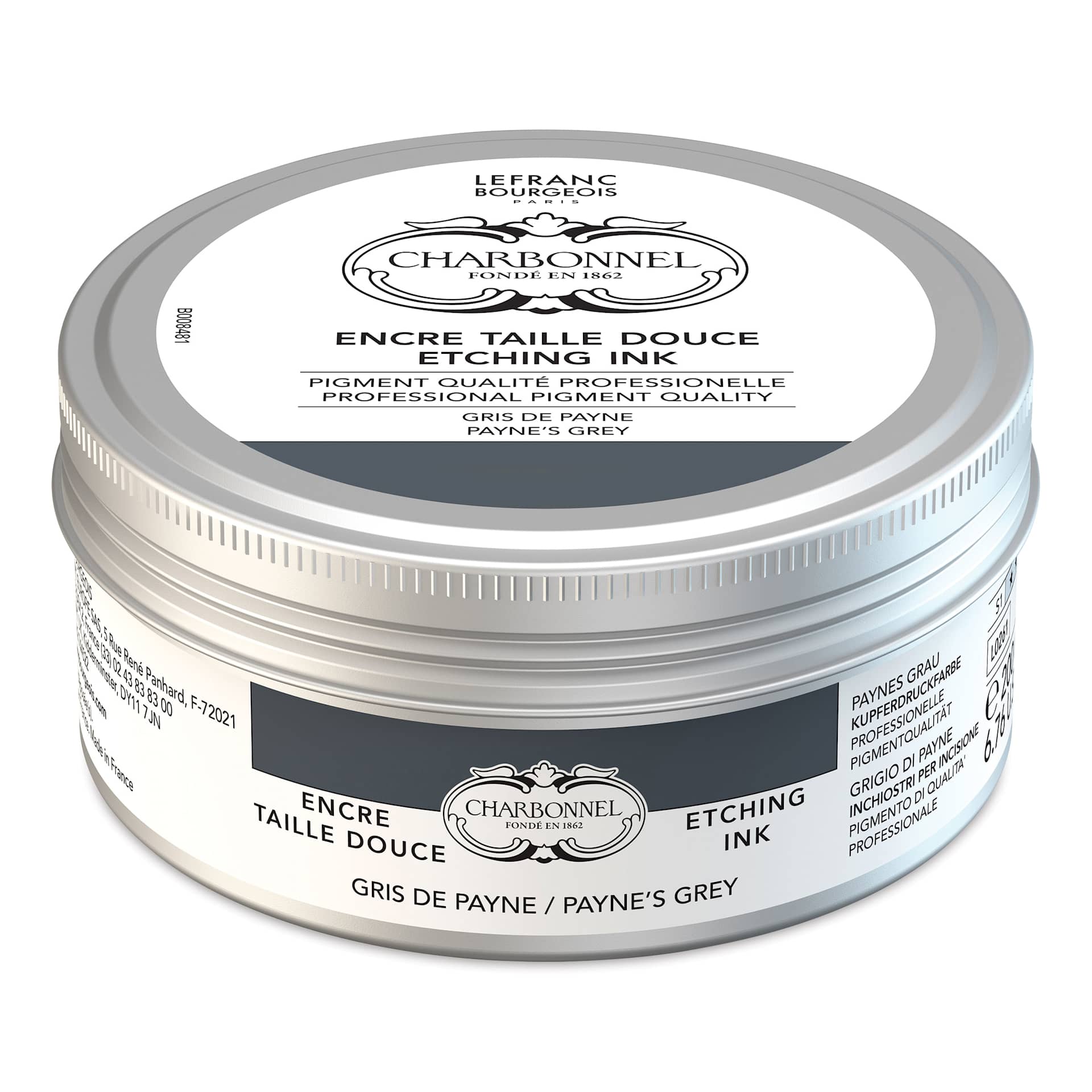 Charbonnel Etching Ink - Payne's Gray, 200 ml