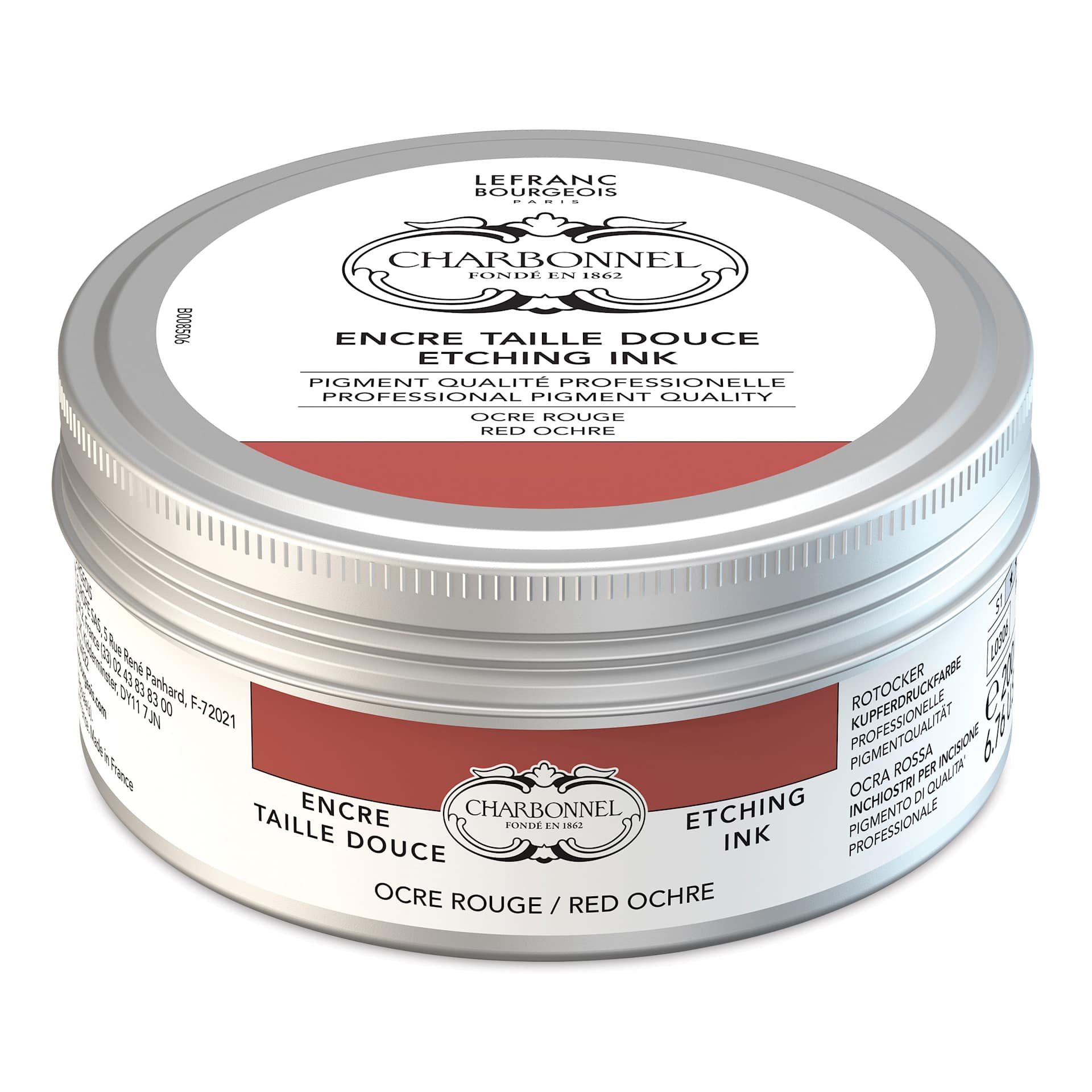 Charbonnel Etching Ink - Red Ochre, 200 ml