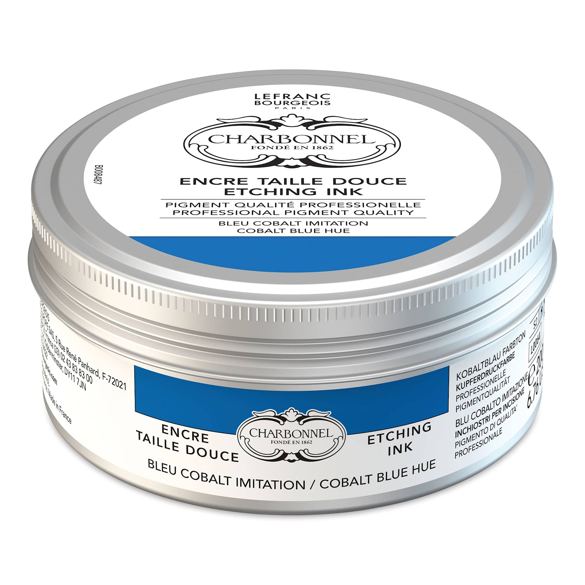 Charbonnel Etching Ink - Cobalt Blue, 200 ml