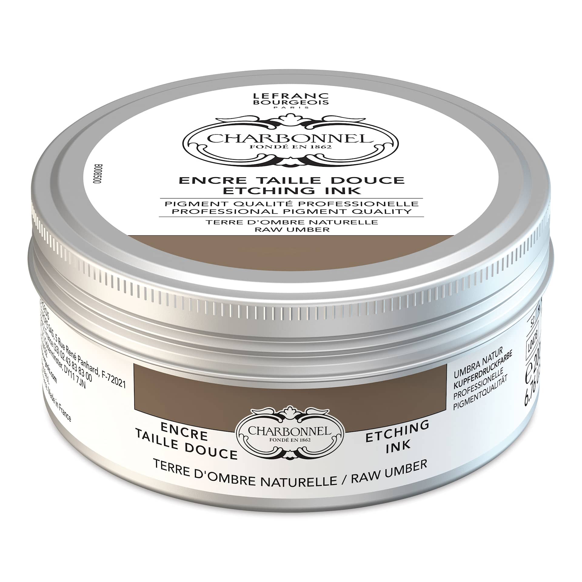 Charbonnel Etching Ink - Raw Umber, 200 ml