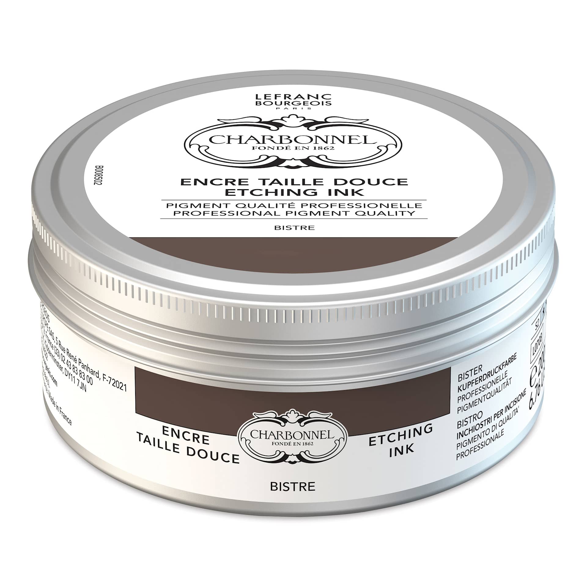 Charbonnel Etching Ink - Basic Bistre, 200 ml